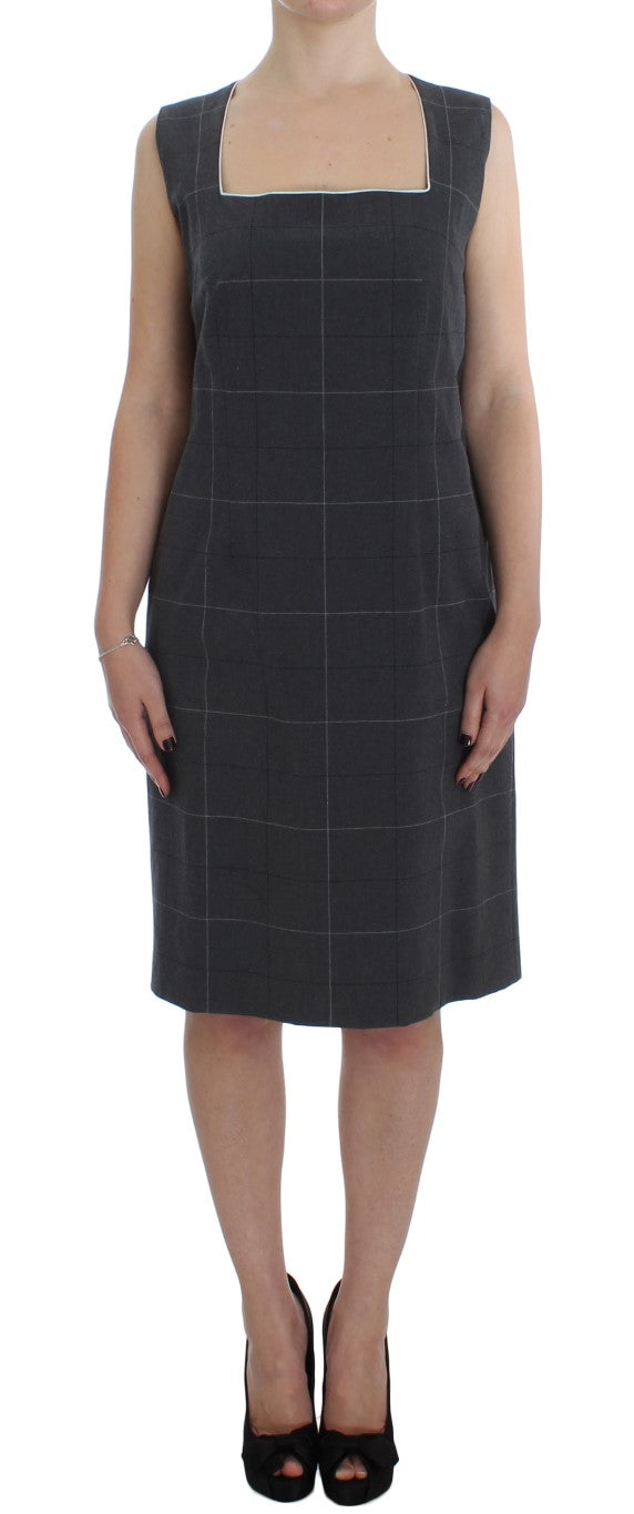 BENCIVENGA Graues Stretch-Mantelkleid Anzug-Set