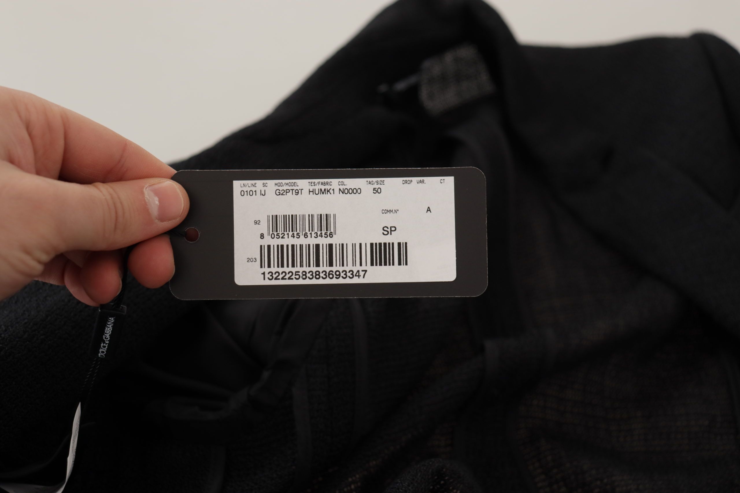 Dolce & Gabbana Schwarzer einreihiger Mantel Männer Blazer