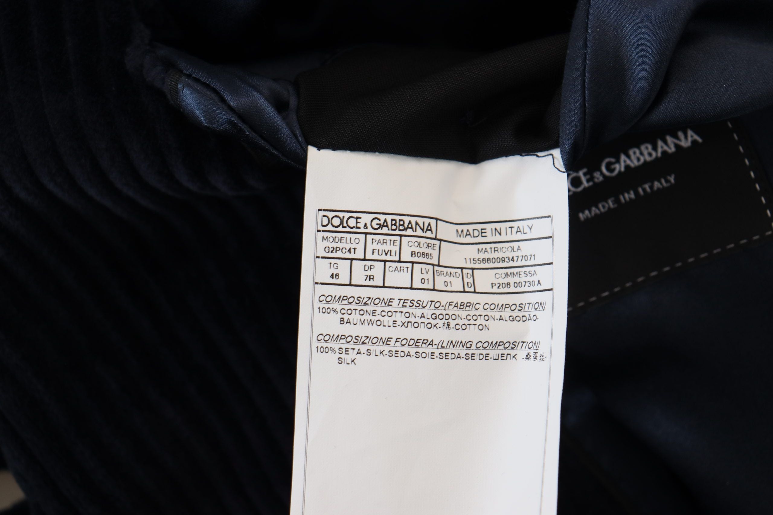 Dolce & Gabbana Schwarzer Baumwoll-Cardigan Langer Mantel Männer Jacke