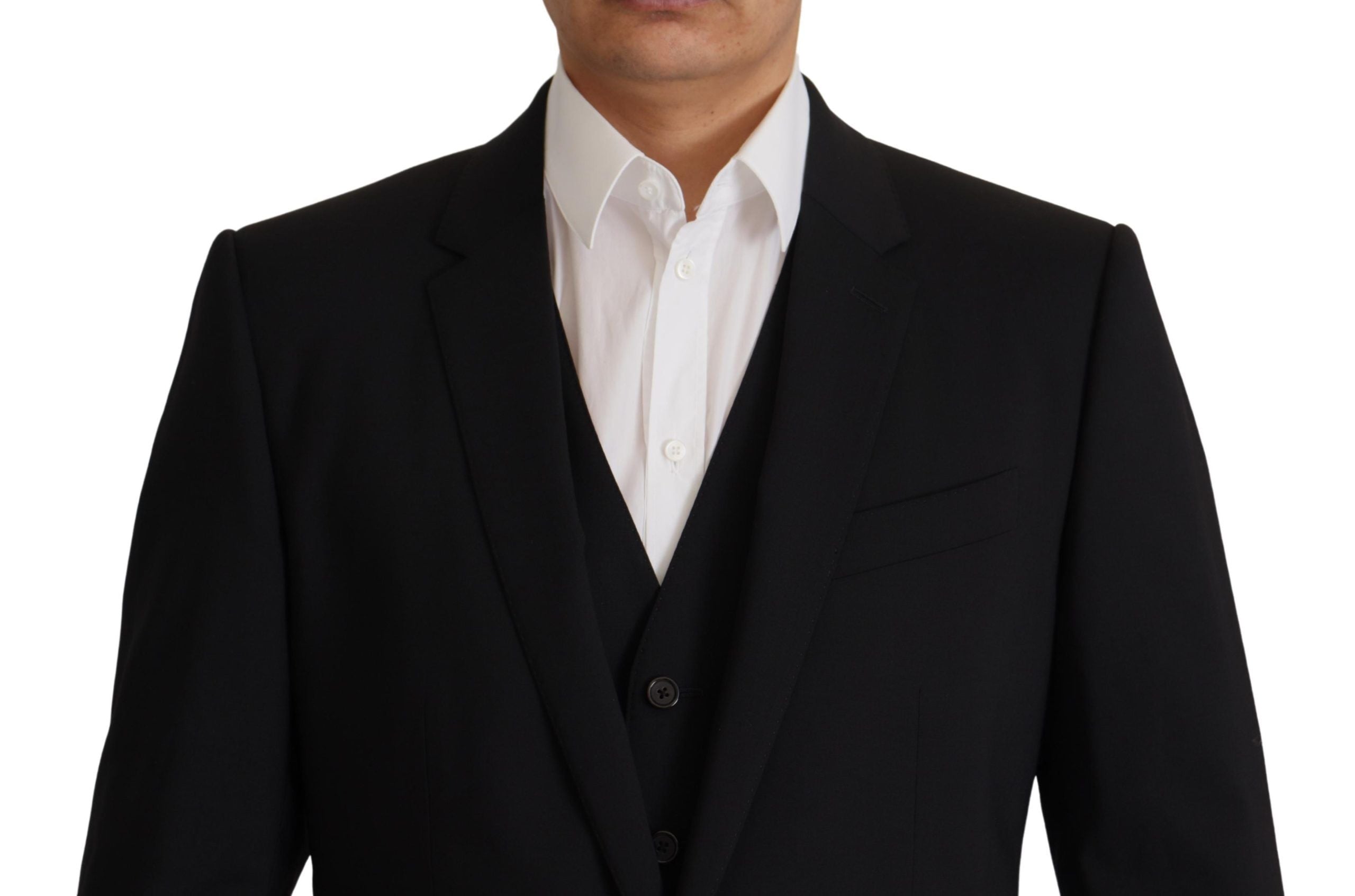 Dolce & Gabbana Schwarze Jacke Weste 2 Stück MARTINI Blazer