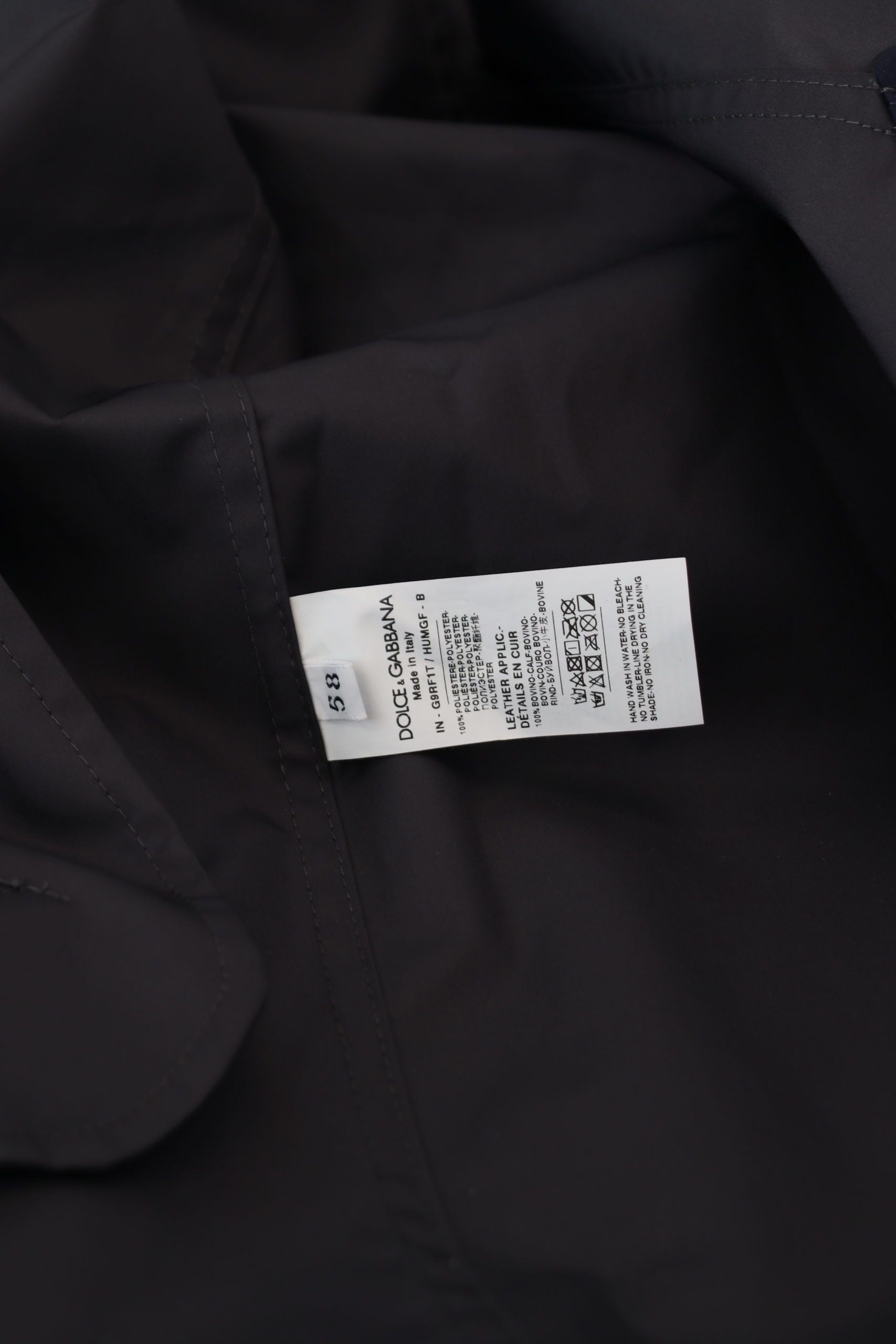 Dolce & Gabbana Blauer doppelreihiger Mantel mit Kapuze Jacke
