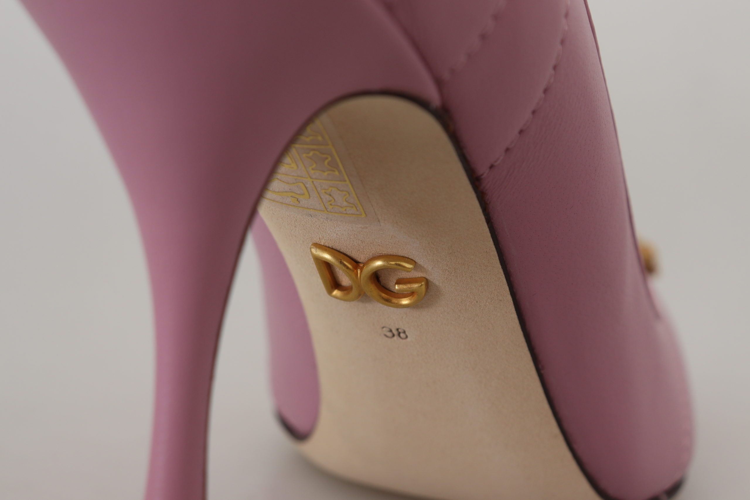 Dolce & Gabbana Rosa Leder Herz DEVOTION Heels Pumps Schuhe