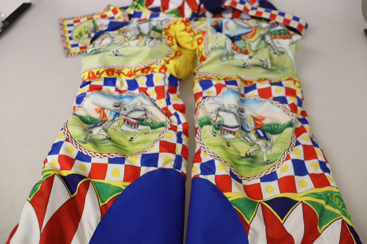 Dolce & Gabbana Multicolor Bedruckte Schneehose Hose