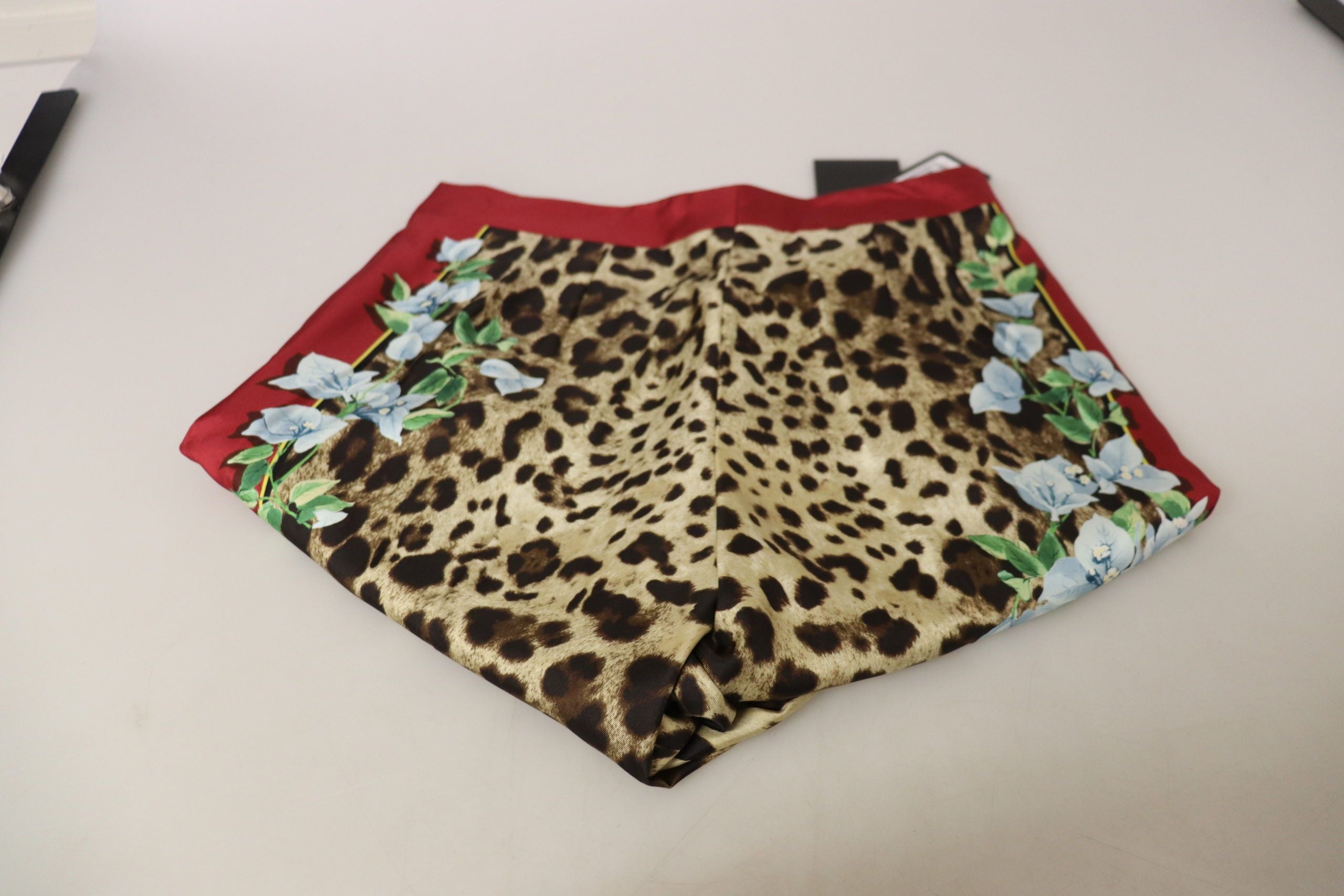 Dolce & Gabbana Multicolor Leopard Flora Gedruckt Mid Waist Hose Hose