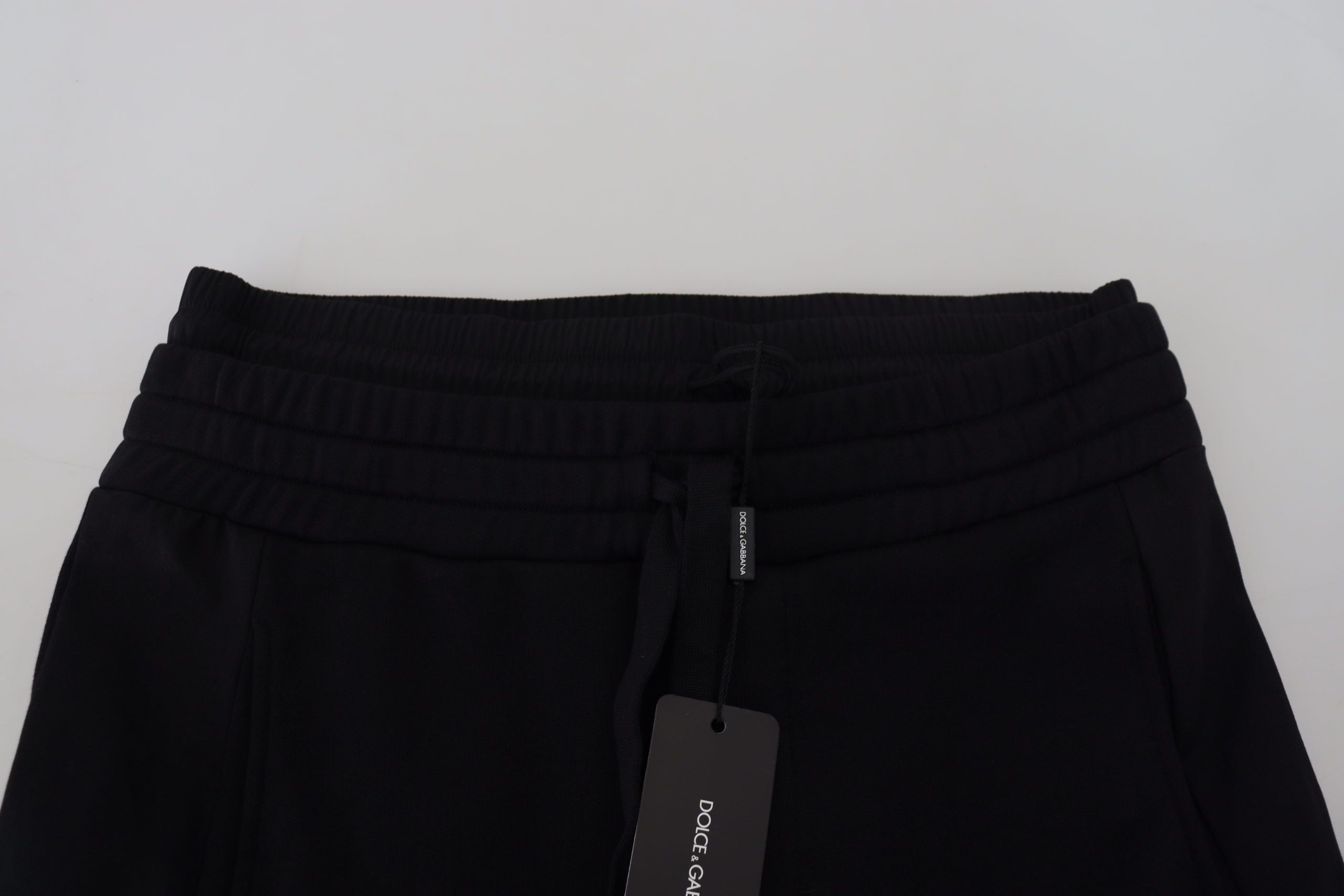 Dolce & Gabbana Schwarze Bermuda Cargo-Shorts aus Baumwolle