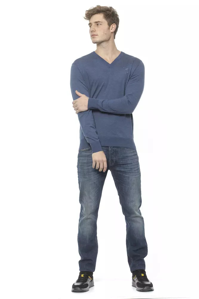 Billionaire Italian Couture Blauer Kaschmirpullover