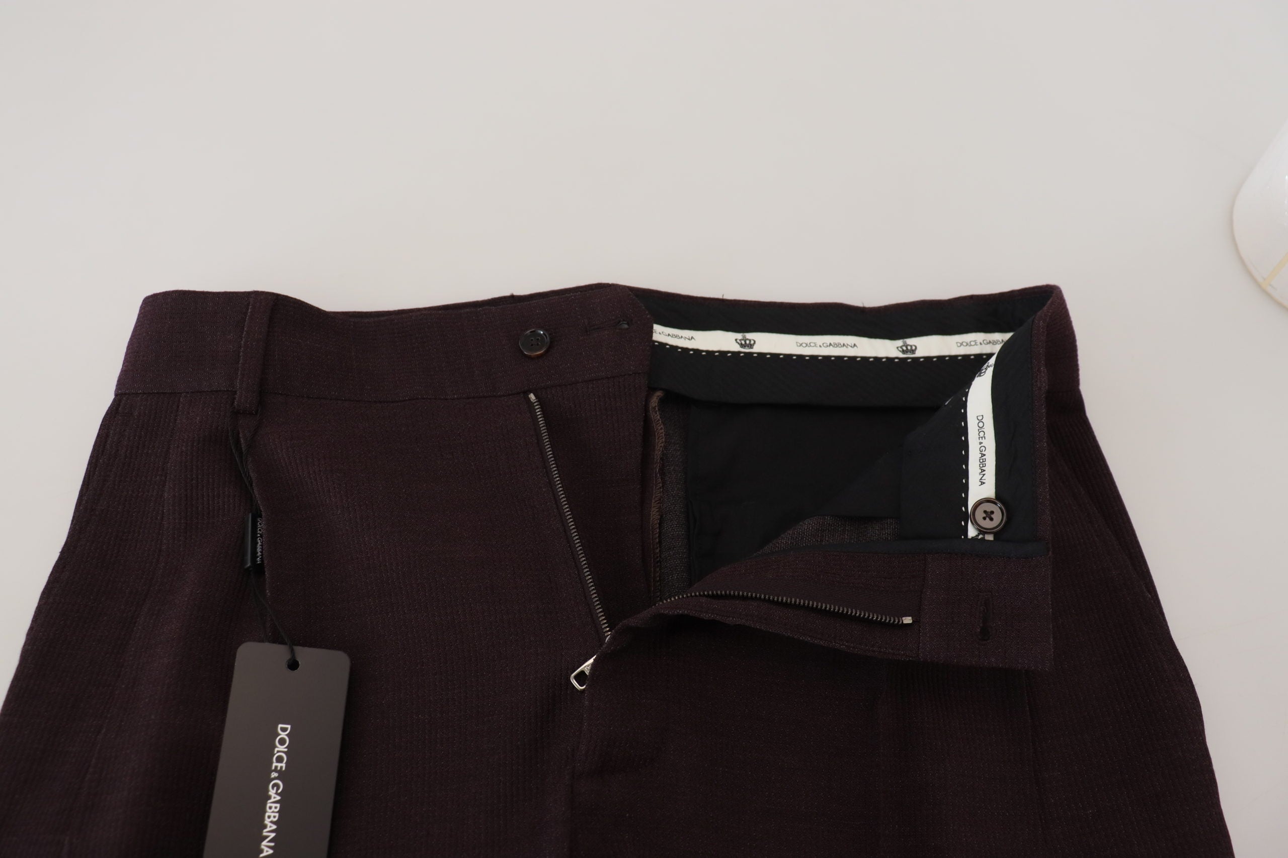 Dolce & Gabbana Braun Baumwolle Chino Männer Hosen