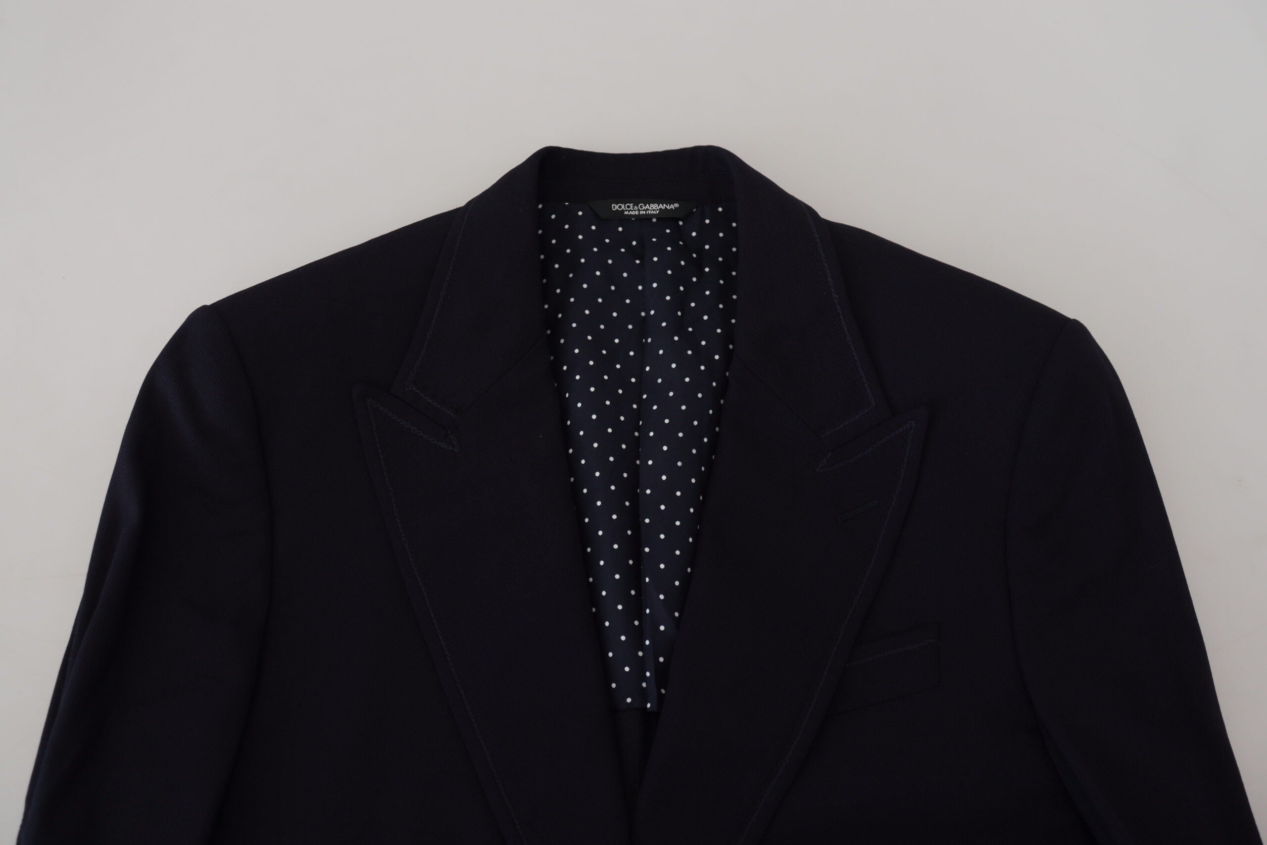 Dolce & Gabbana Blauer Taormina Blazer aus Schurwolle