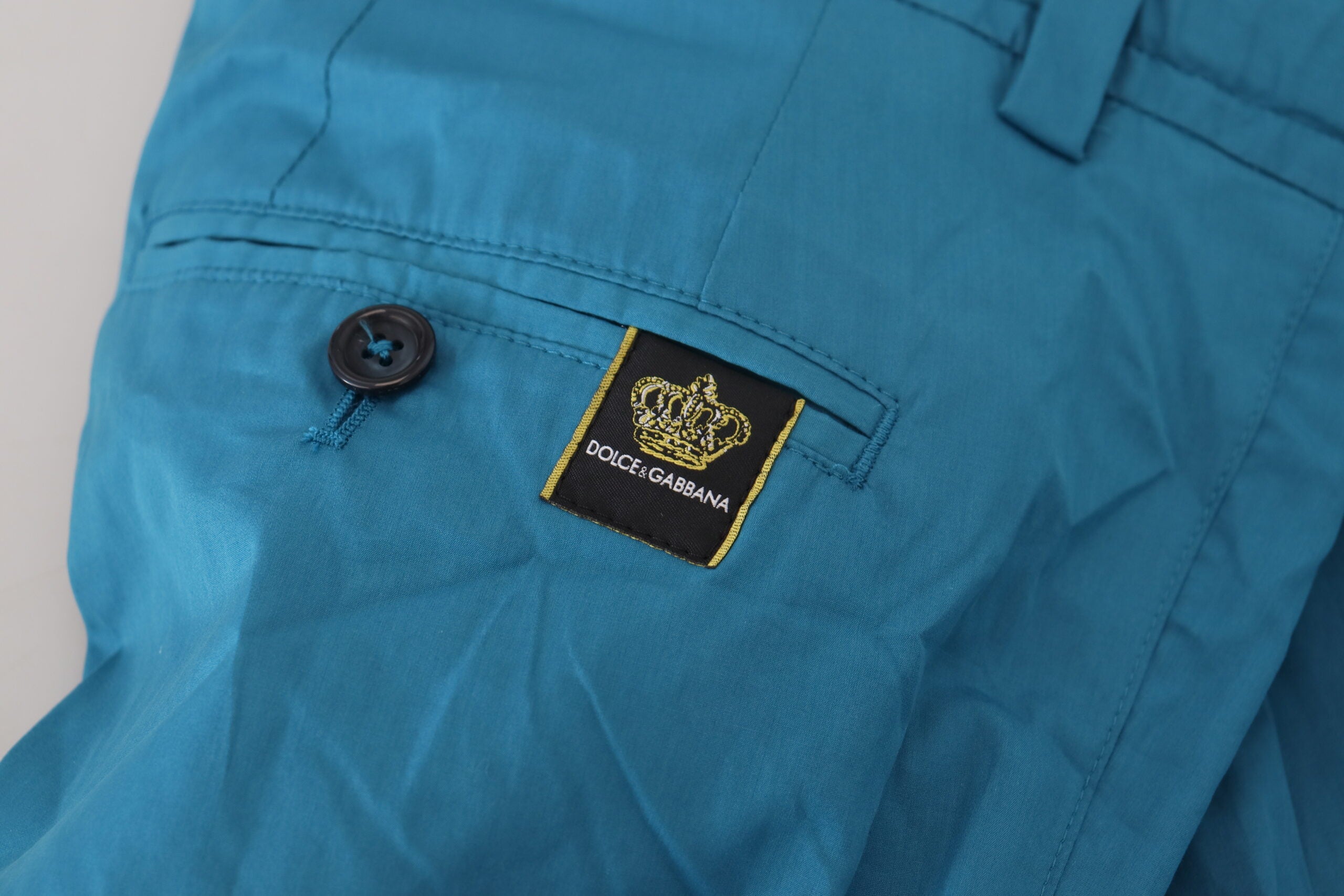 Dolce & Gabbana Blaue Baumwoll-Chinos Hosen Hosen