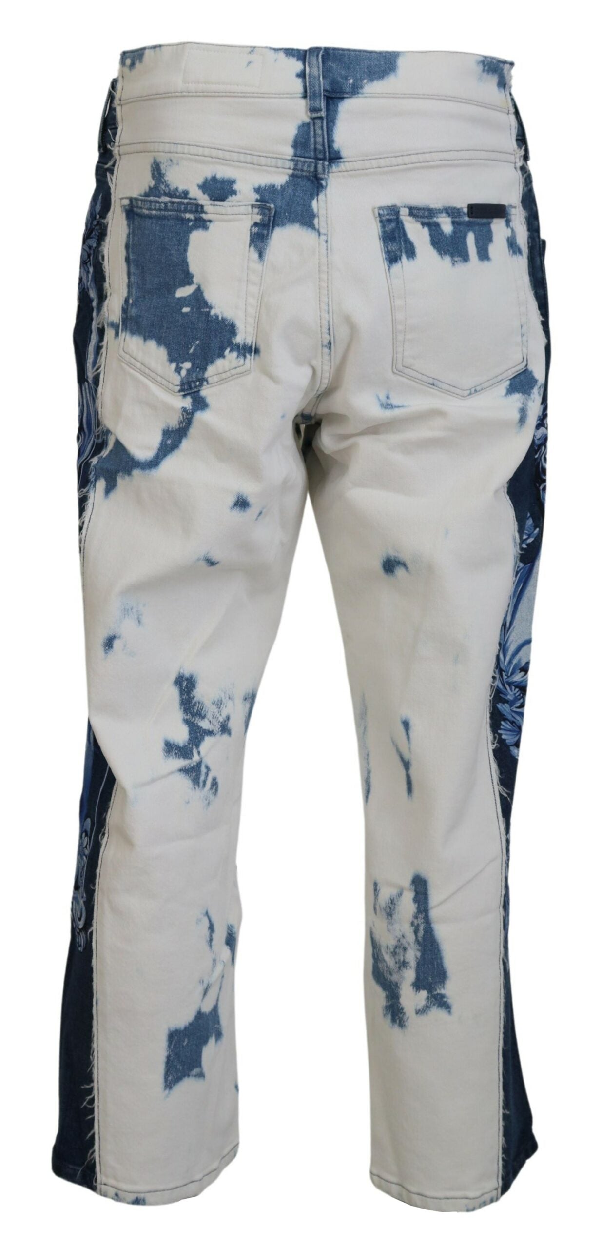 Dolce & Gabbana Blaue Ceasar Denim-Baumwolljeans mit loser Passform