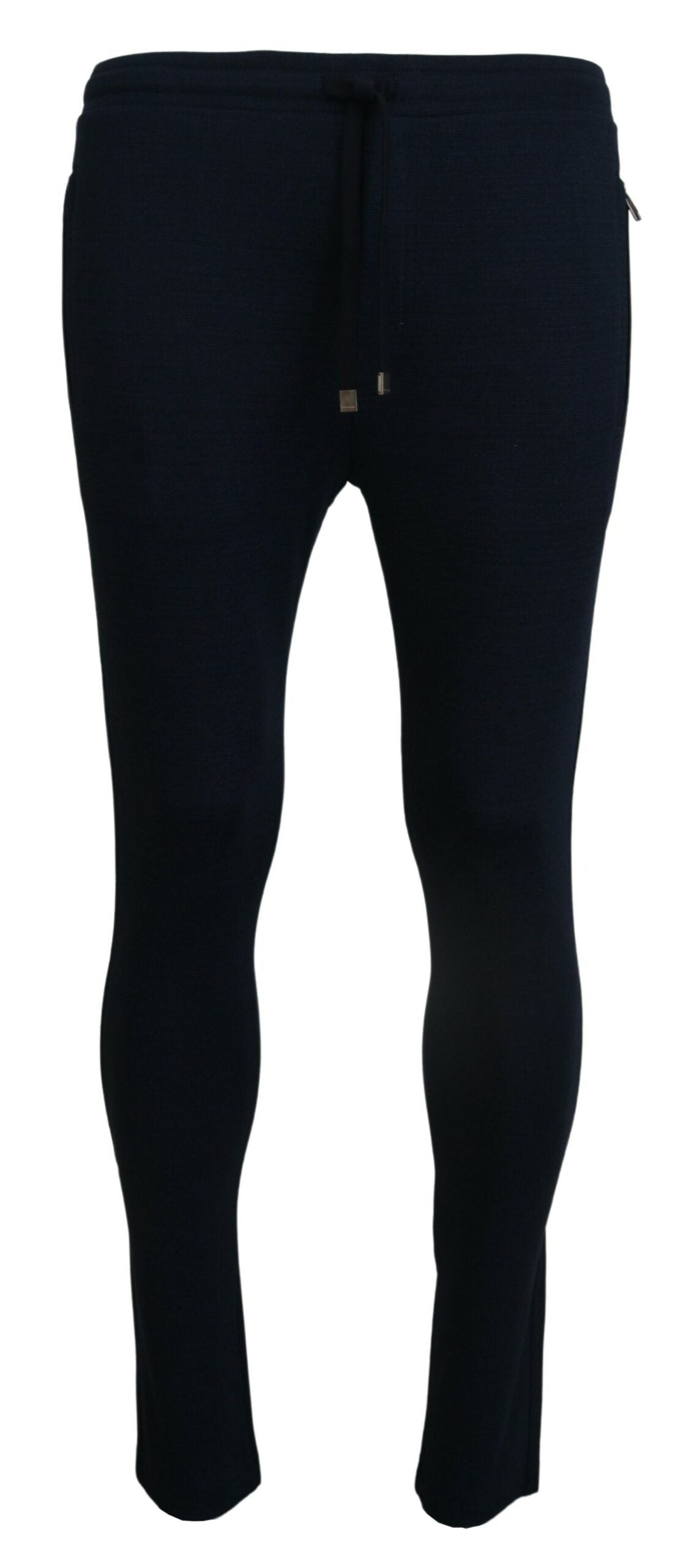 Dolce & Gabbana Blaue Herren Sport Baumwoll Sweatpants Hosen