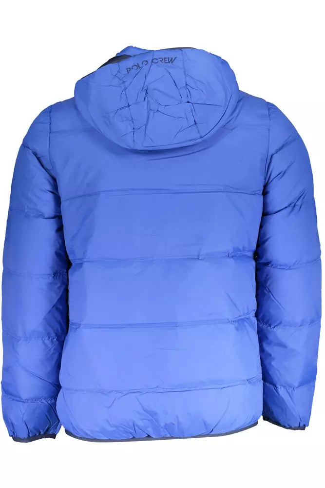 La Martina Blauer Mantel aus Polyamid
