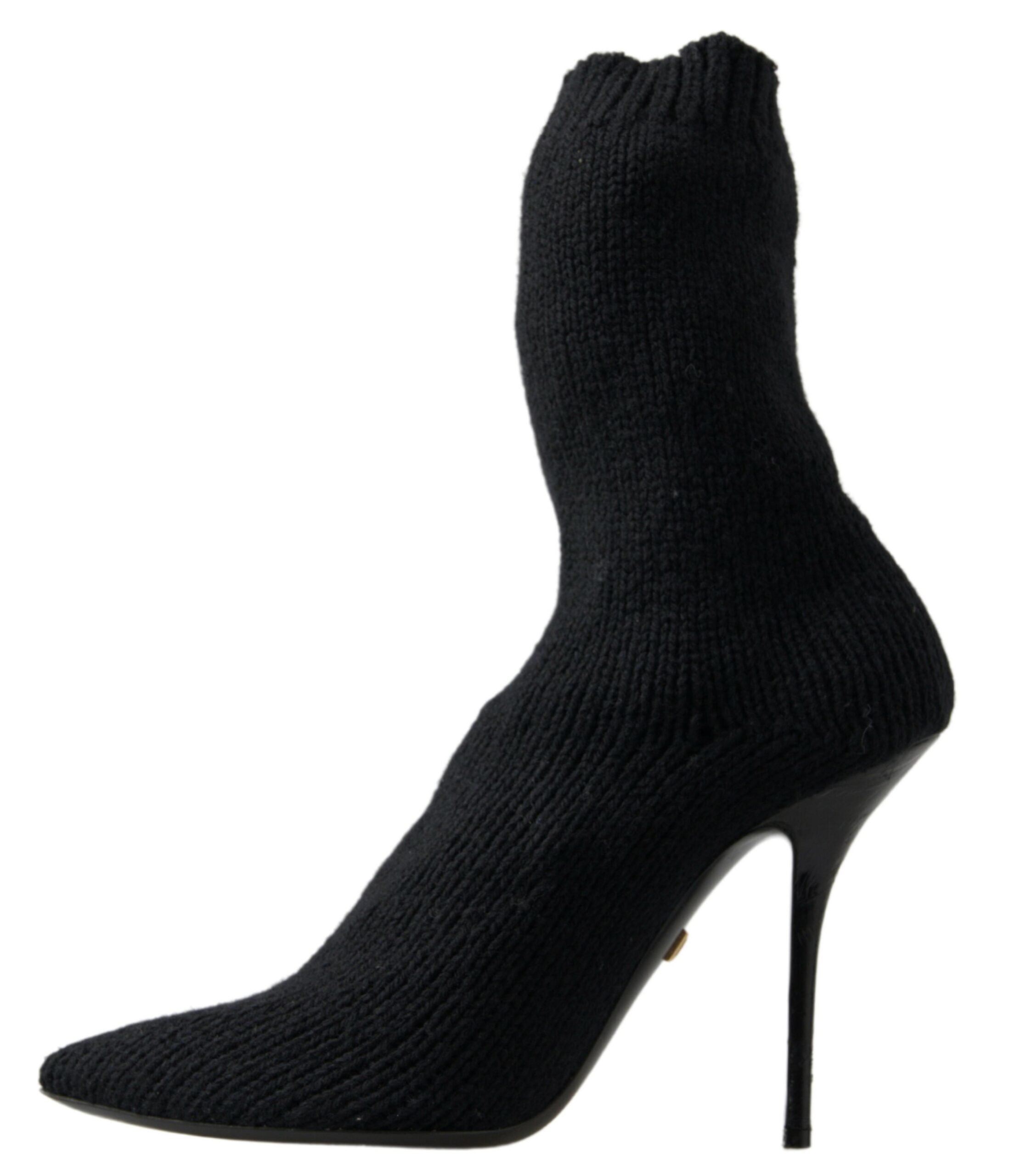 Dolce & Gabbana Schwarz Stiletto Heel Mid Calf Frauen Stiefel Schuhe