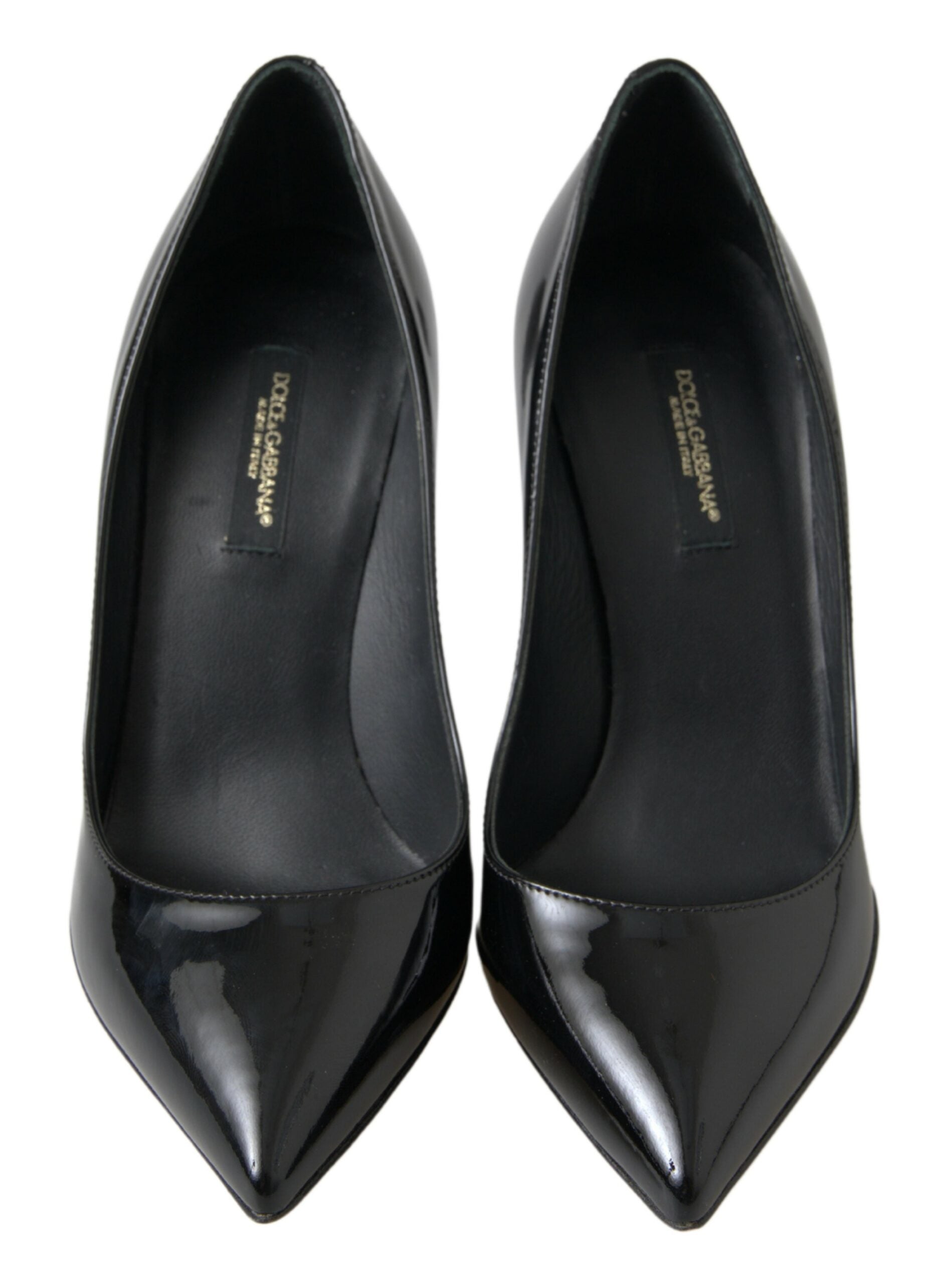Dolce & Gabbana Schwarze Lackleder-Pumps mit hohem Absatz
