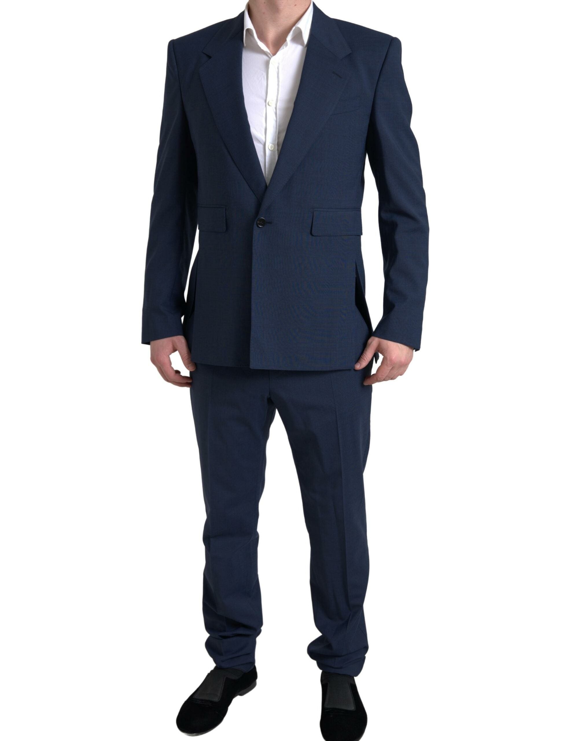Dolce & Gabbana Blauer 2-teiliger einreihiger SICILIA-Anzug