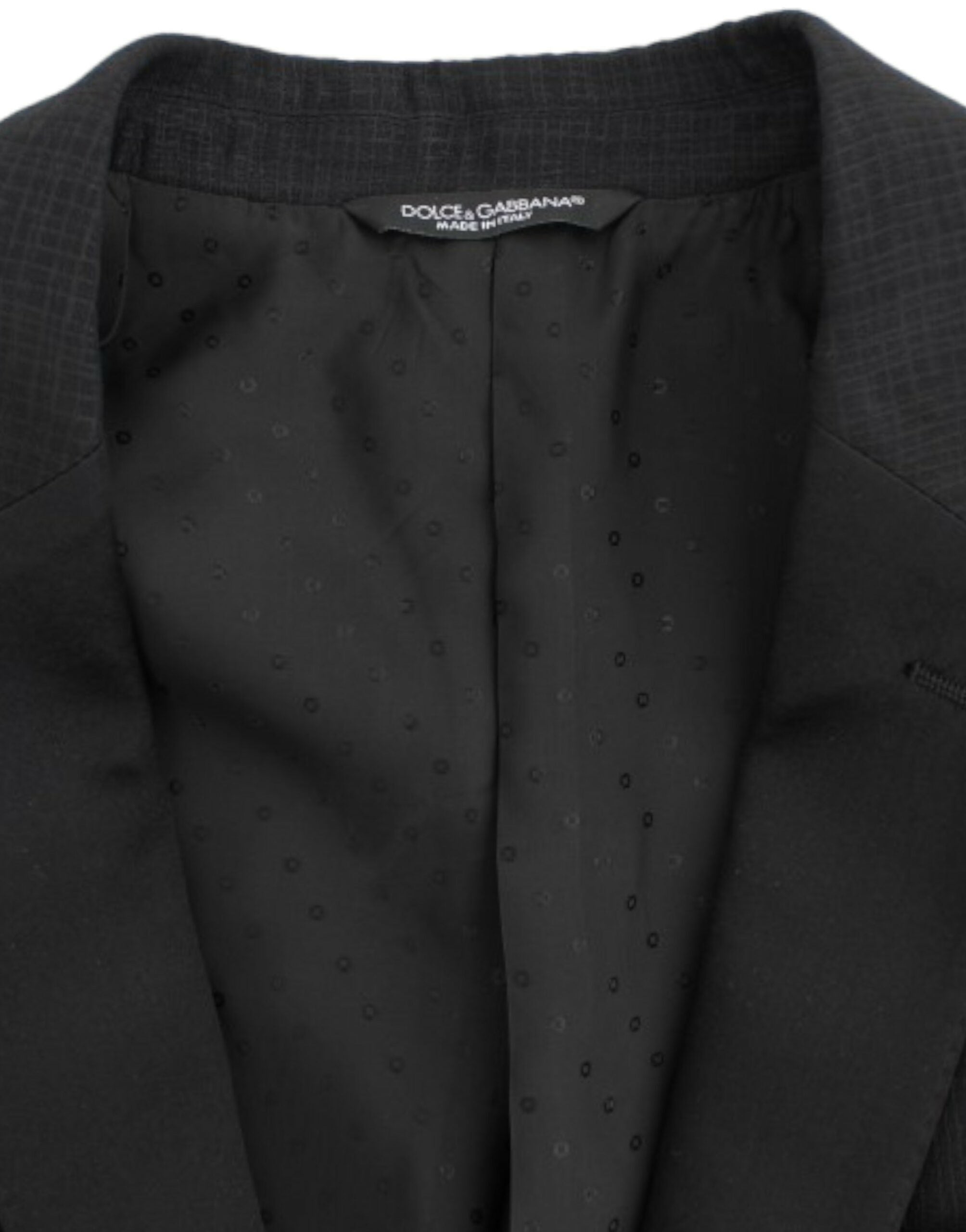 Dolce & Gabbana Schmaler schwarzer Wollblazer von MARTINI