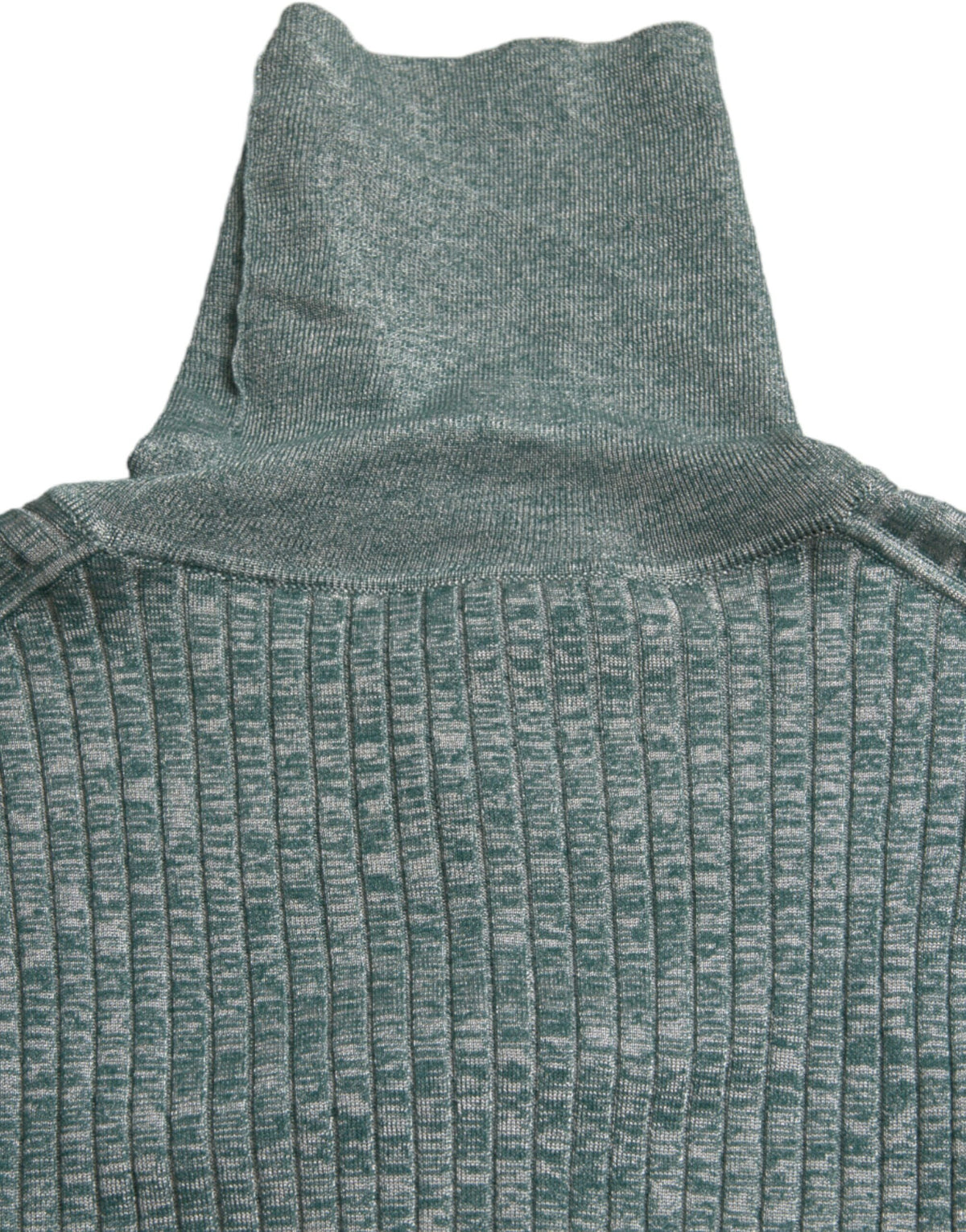Dolce & Gabbana Grüner Polyester-Rollkragenpullover