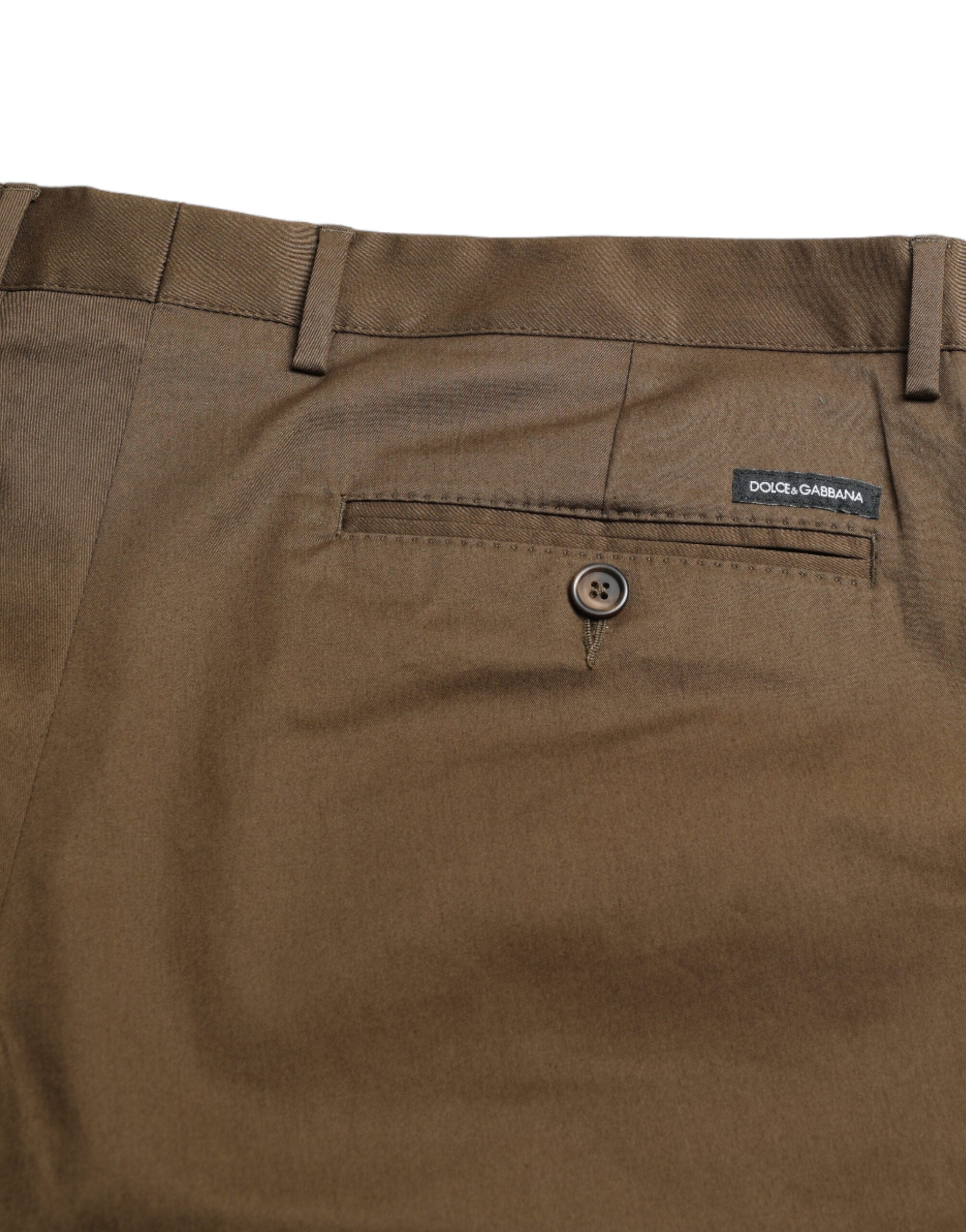 Dolce & Gabbana Braun Baumwolle Stretch Männer Bermuda Shorts