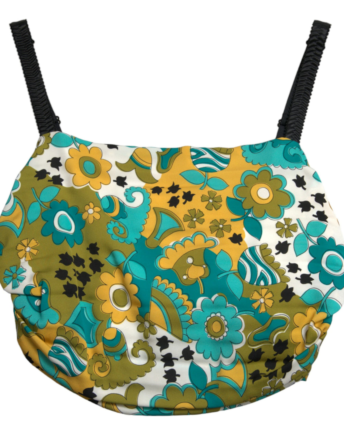 Dolce & Gabbana Multicolor Floral Ärmelloses Cropped Top