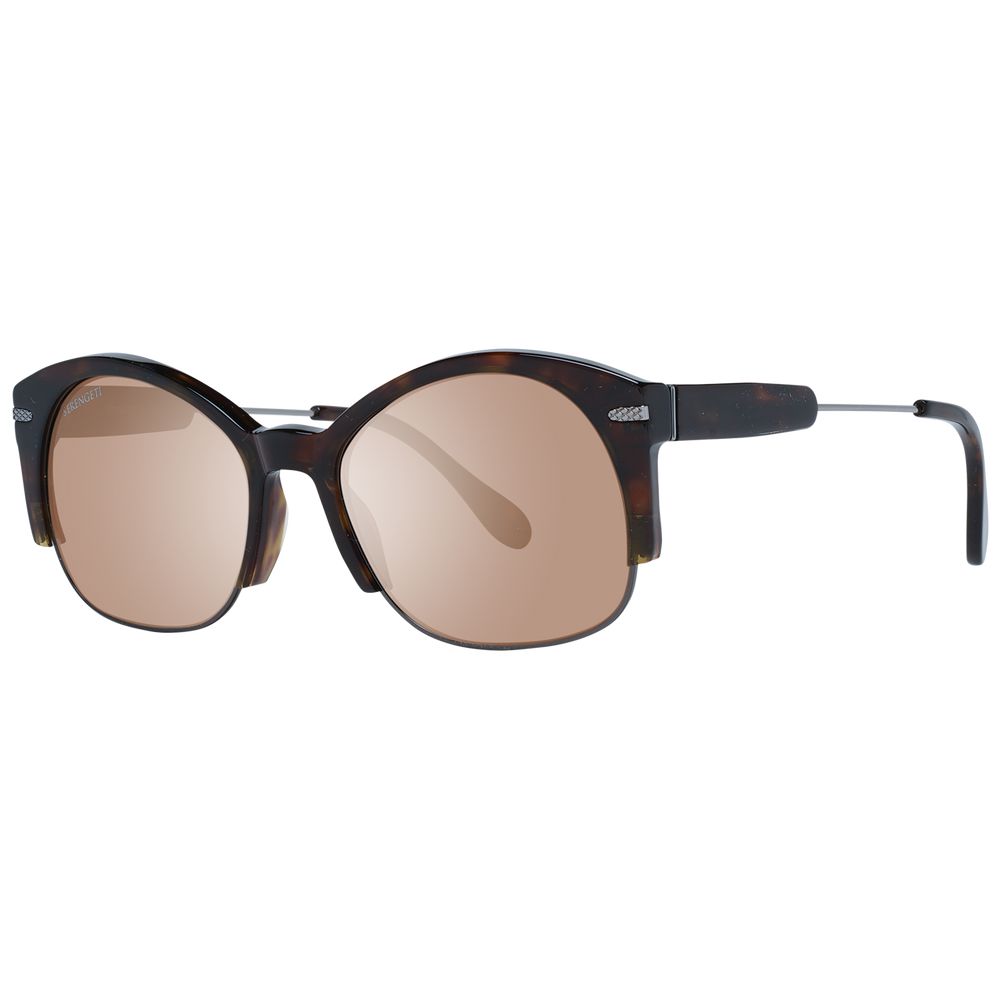 Serengeti Braune Sonnenbrille aus Acetat und Metall