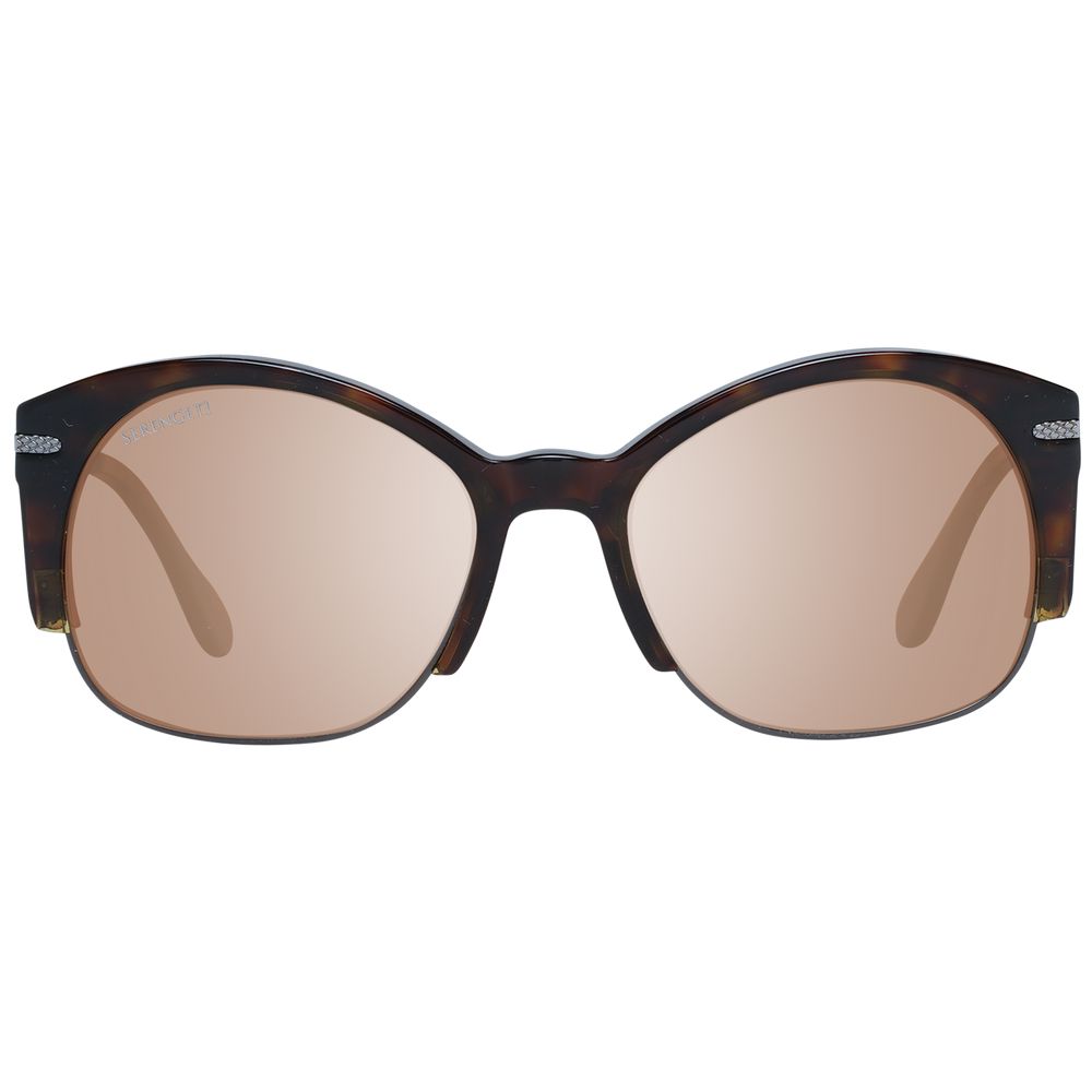 Serengeti Braune Sonnenbrille aus Acetat und Metall