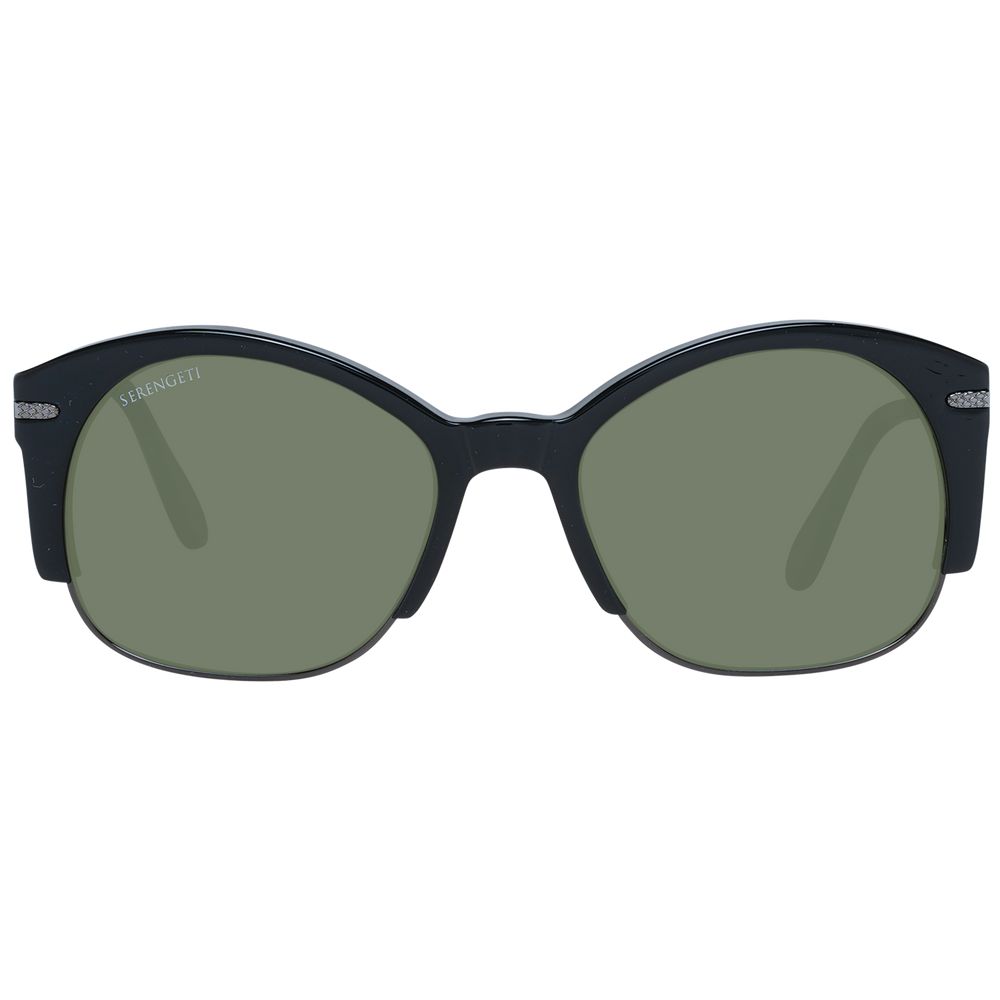 Serengeti Schwarze Sonnenbrille aus Acetat & Metall