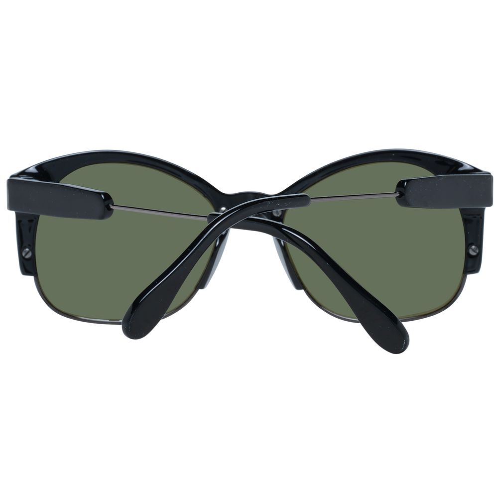 Serengeti Schwarze Sonnenbrille aus Acetat & Metall
