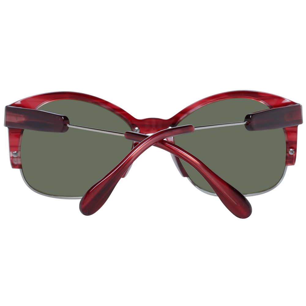 Serengeti Sonnenbrille aus Acetat und Metall in Rot