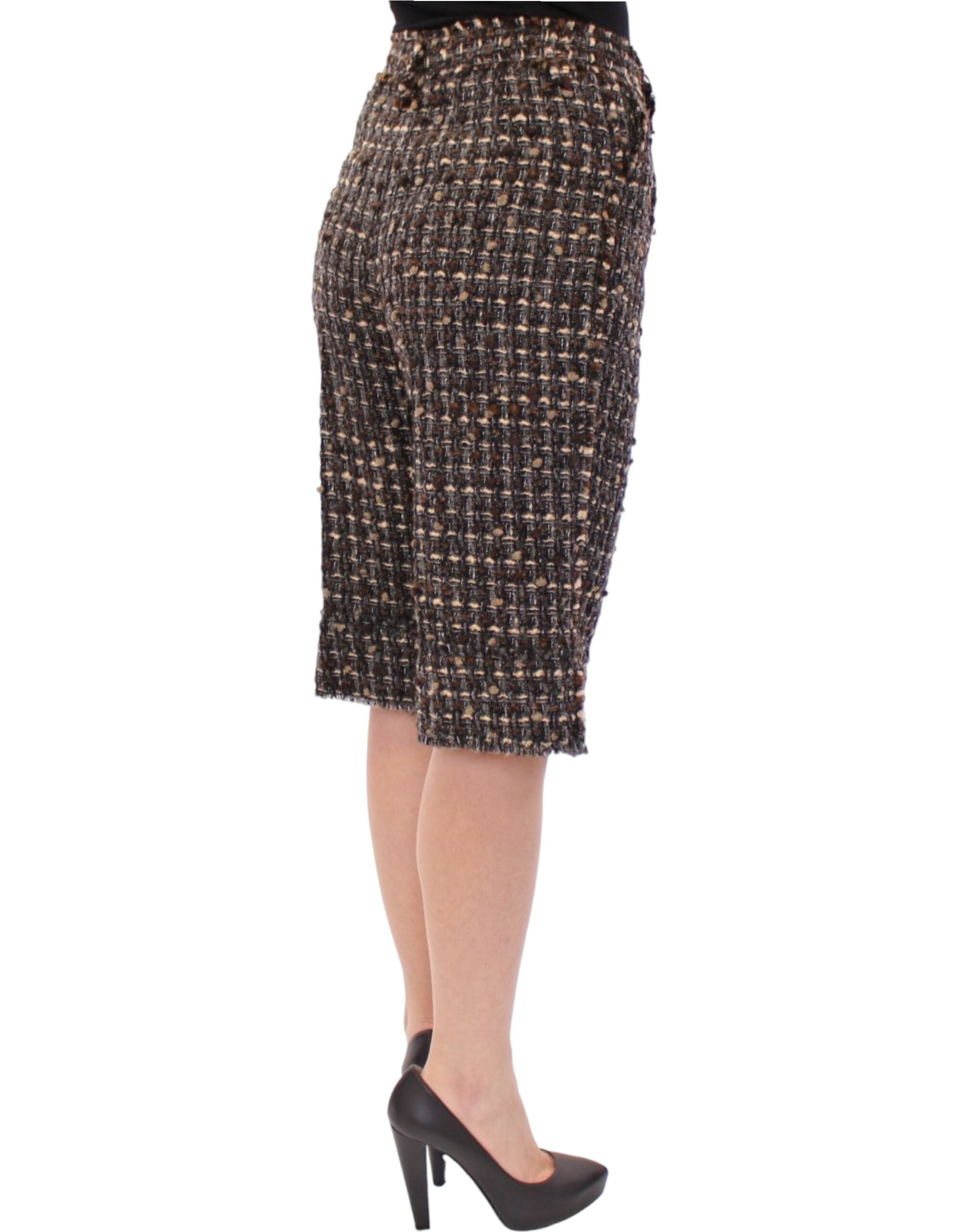 Dolce & Gabbana Mehrfarbige kurze Hosen aus Wolle