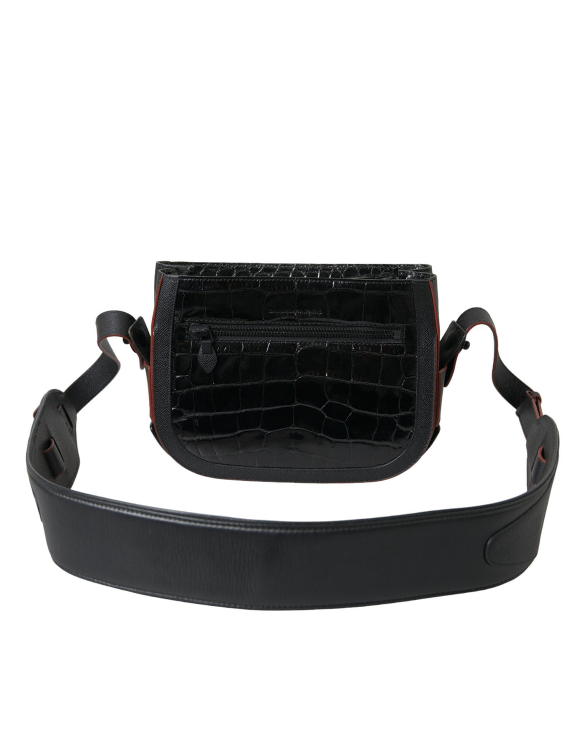 Balenciaga Schwarze Exotenleder Schulter Crossbody Kameratasche
