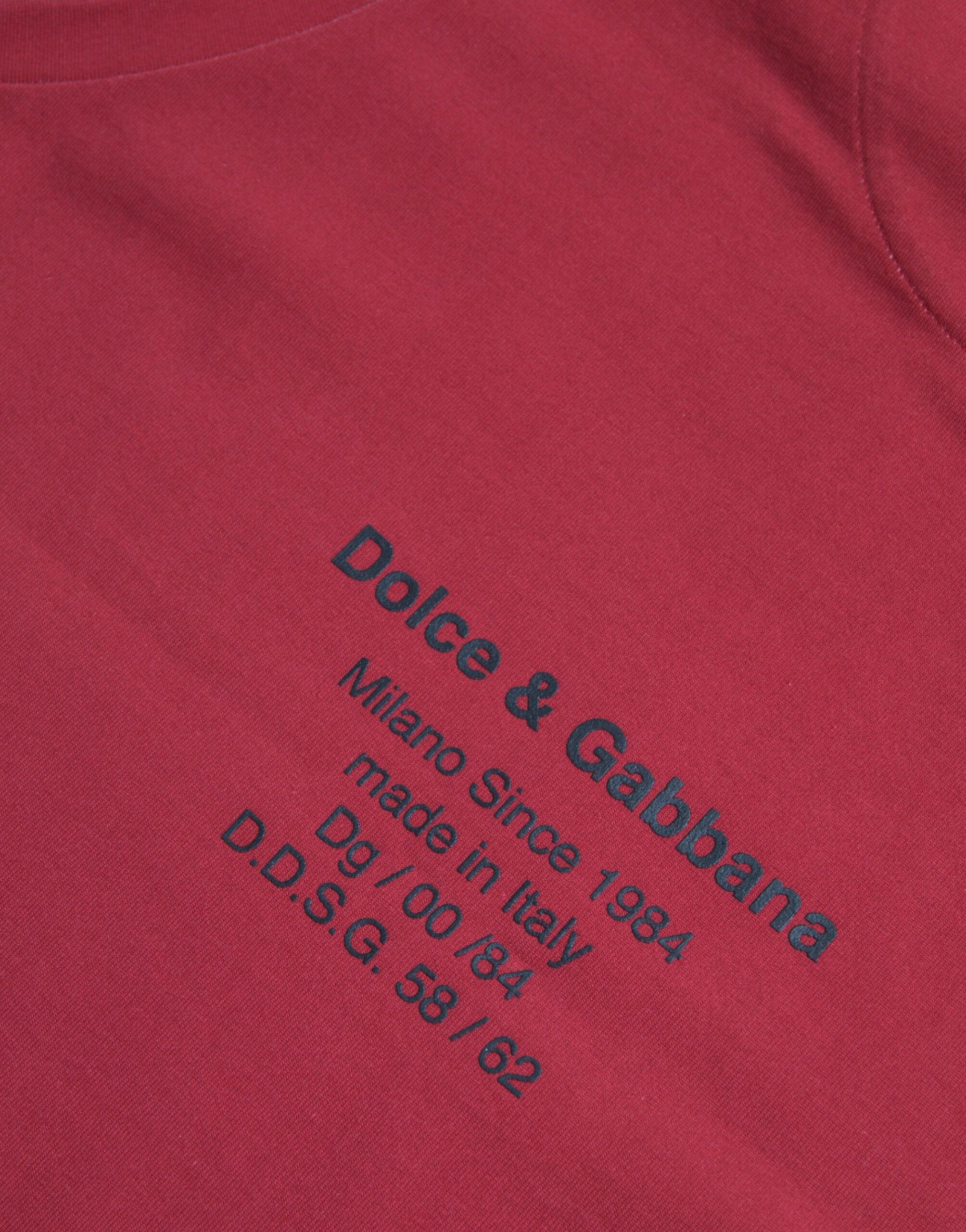 Dolce & Gabbana Rotes ärmelloses Tank-T-Shirt mit Leopardenmuster