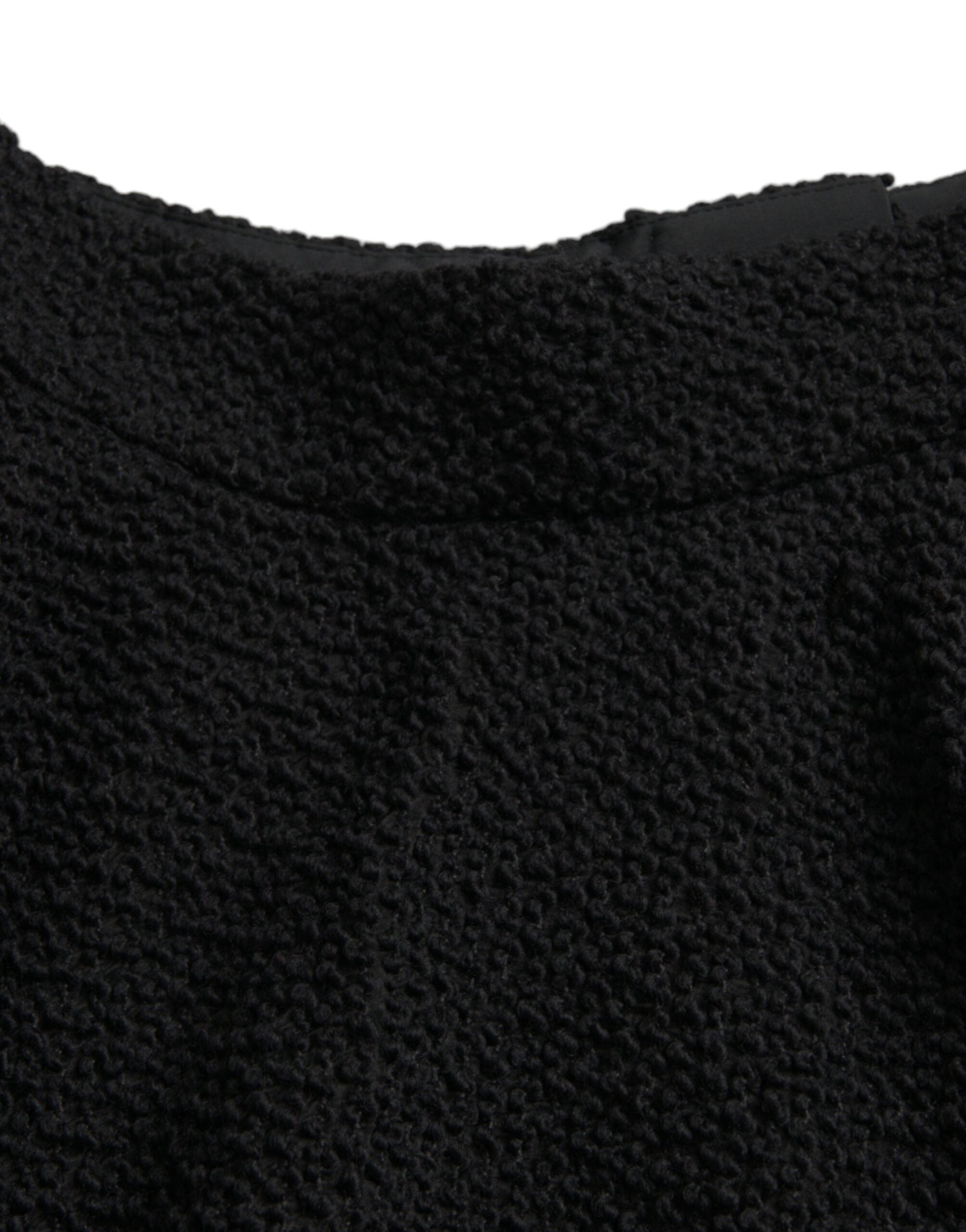 Dolce & Gabbana Schwarzer Rock mit hoher Taille und knielanger A-Linie