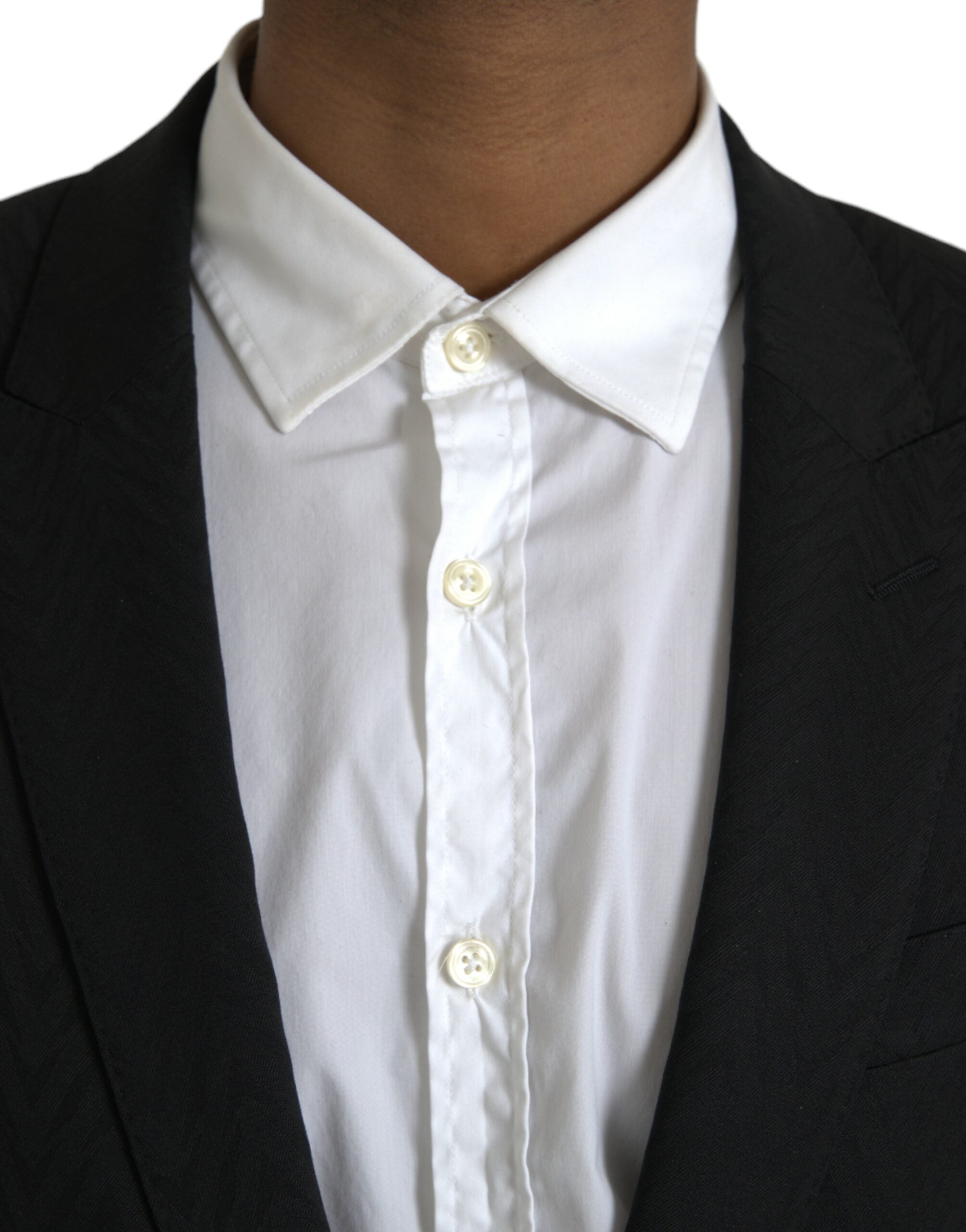 Dolce & Gabbana Schwarz MARTINI Slim Fit Jacke Mantel Blazer
