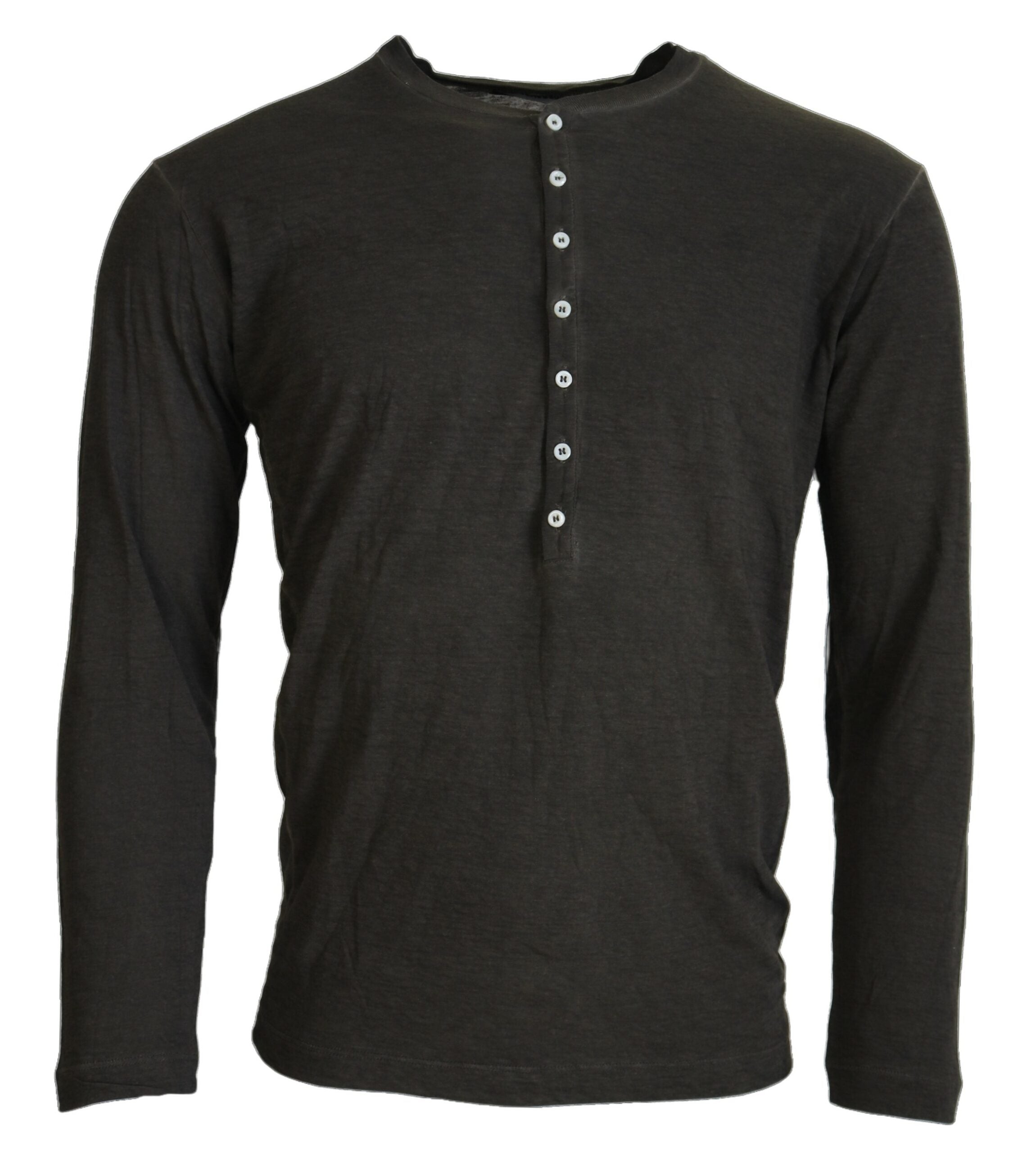 Dsquared² Grauer Baumwoll-Leinen Pullover mit langen Ärmeln