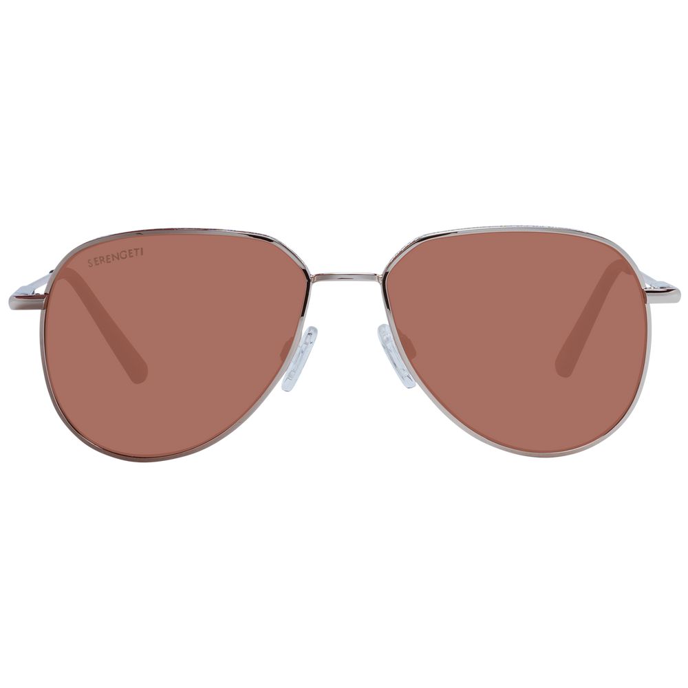 Serengeti Sonnenbrille aus Roségold-Metall