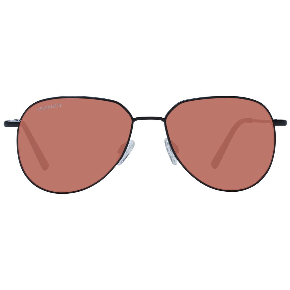 Serengeti Schwarze Sonnenbrille aus Metall
