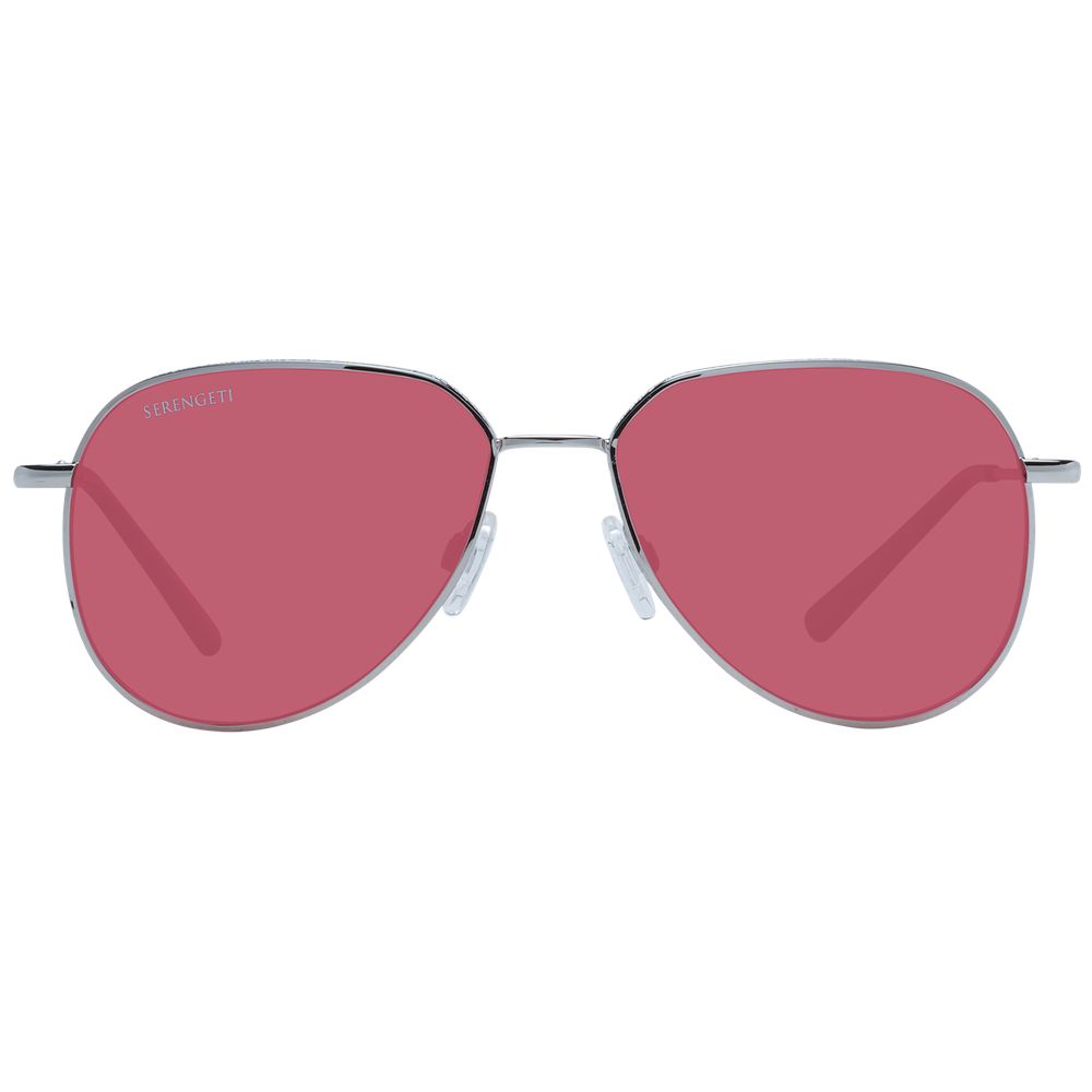 Serengeti Sonnenbrille aus silbernem Metall