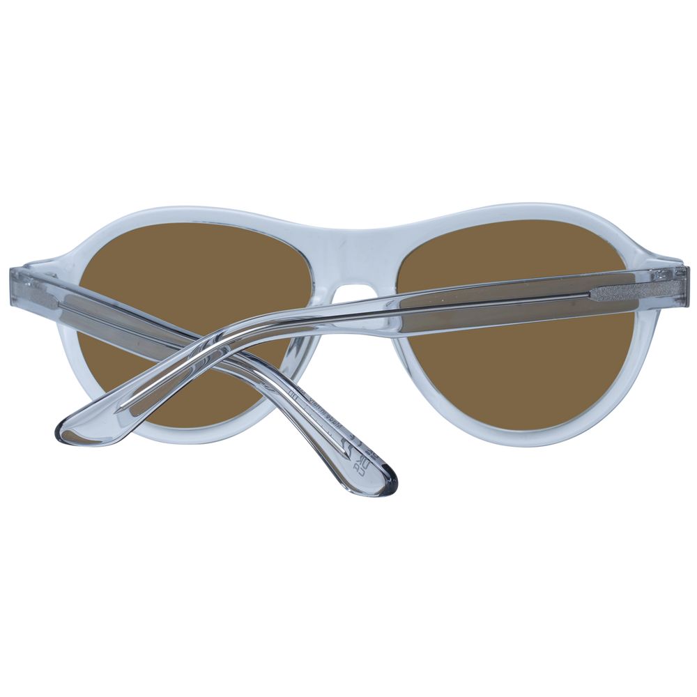 Serengeti Sonnenbrille aus transparentem Acetat