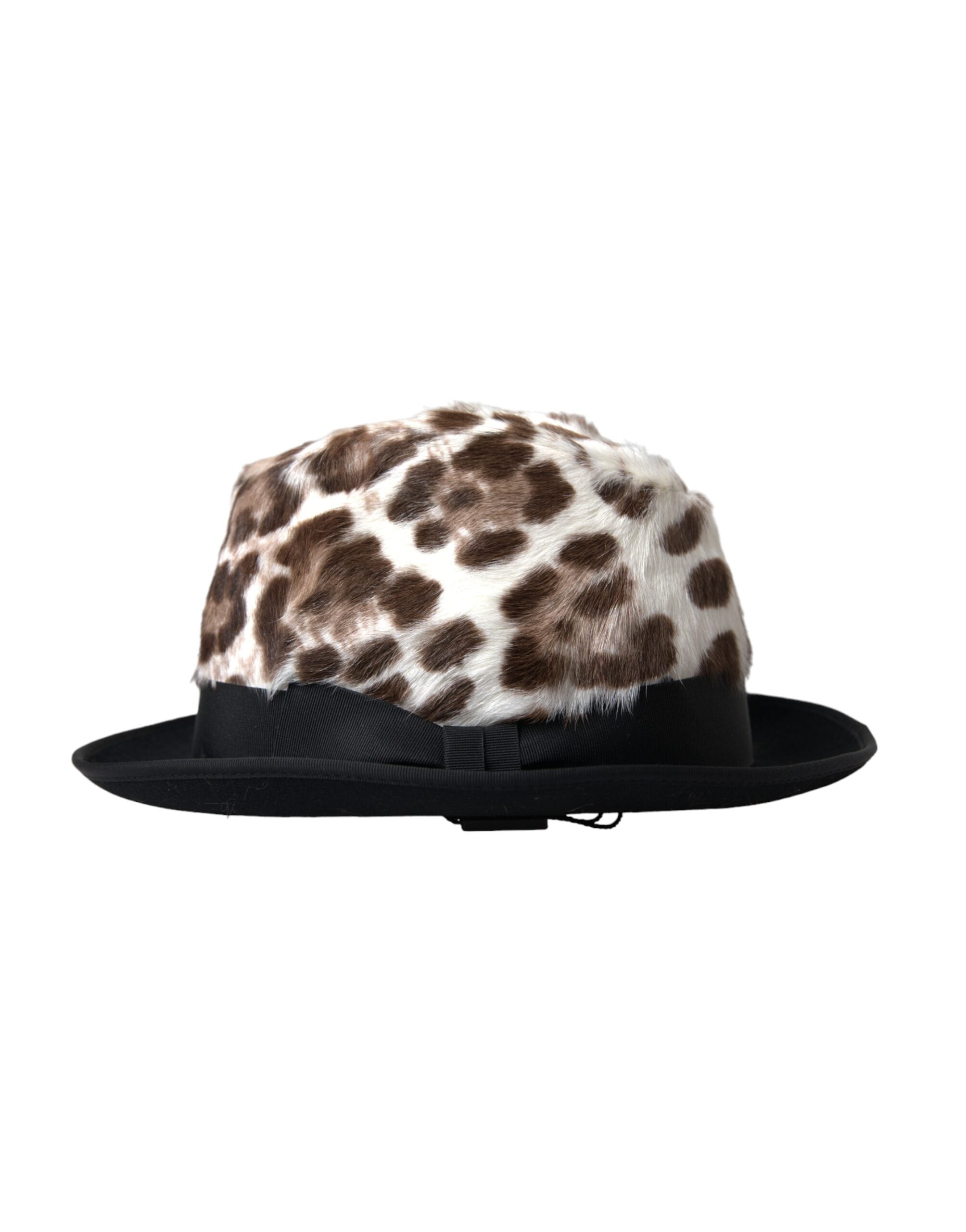 Dolce & Gabbana Multicolor Leopard Frauen Fedora Hut