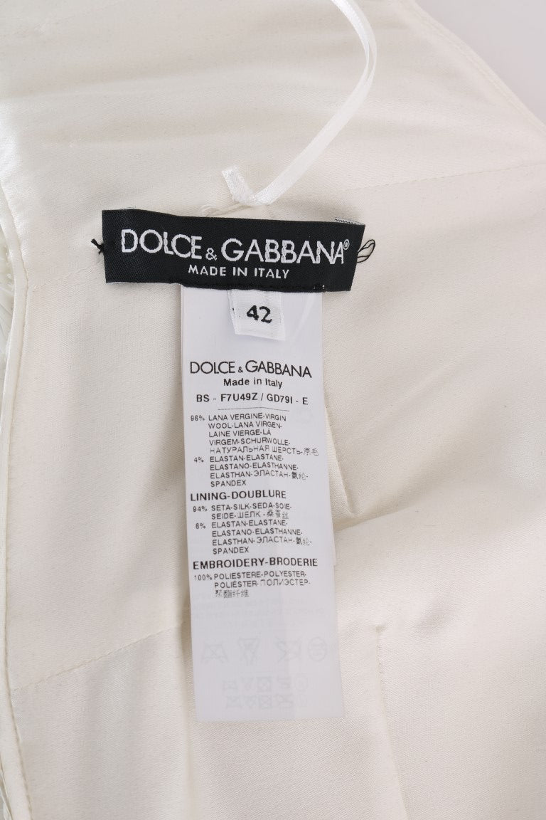 Dolce & Gabbana Multicolor Paillettenbesetztes Stretch-Bustier-Top