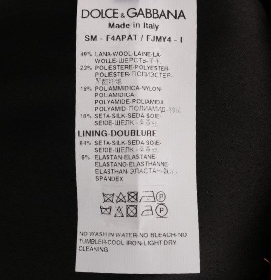Dolce & Gabbana Gold Schwarz Kurzer Minirock