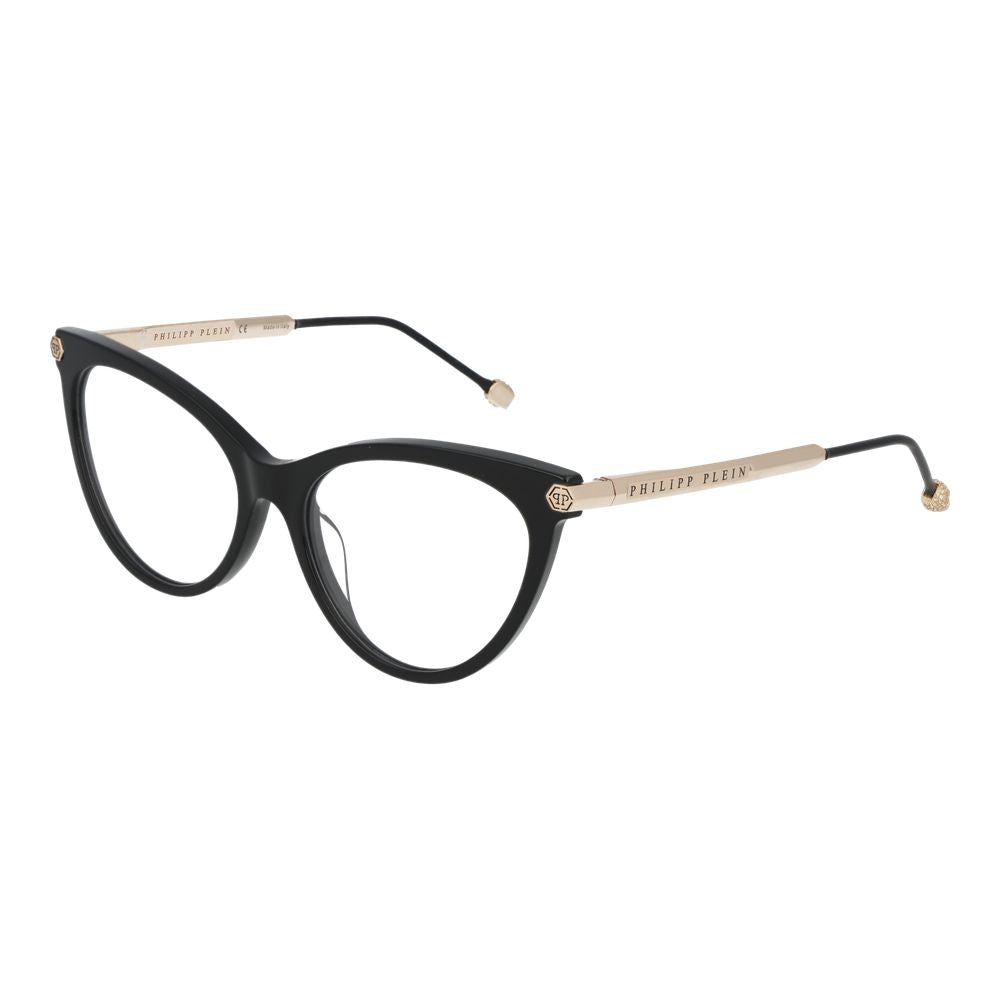 Philipp Plein Brille mit schwarzen Cellulose-Acetat-Gestellen