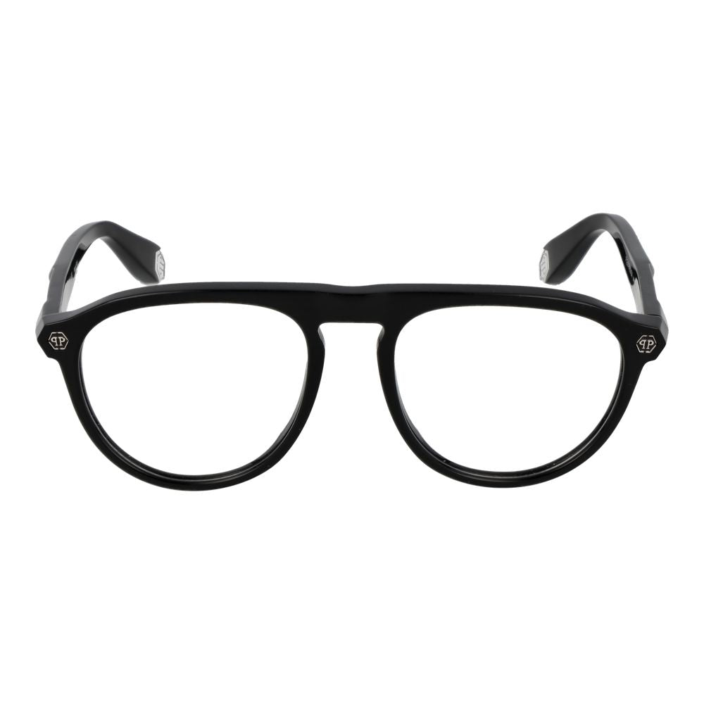 Philipp Plein Brille mit schwarzen Cellulose-Acetat-Gestellen
