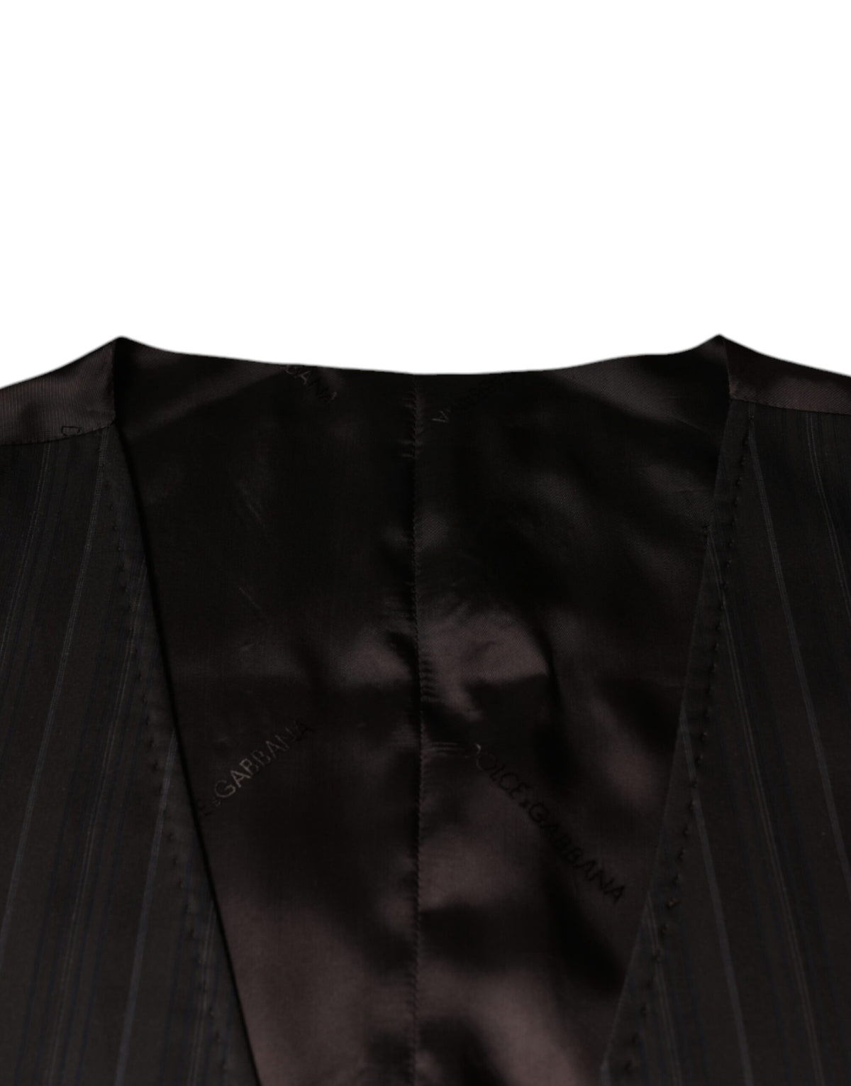 Dolce & Gabbana Schwarze Baumwollweste Kleid Formelle Weste
