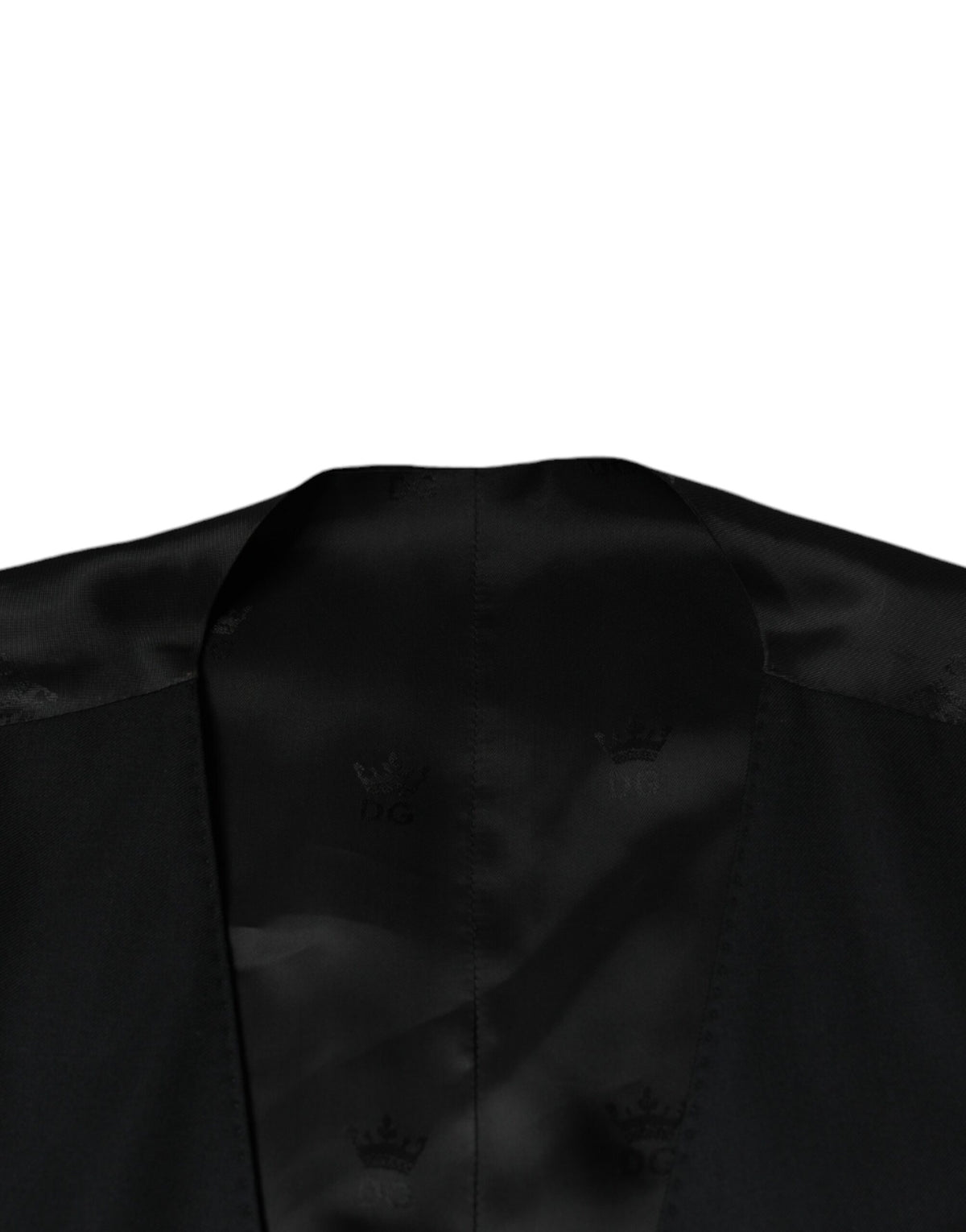 Dolce & Gabbana Schwarze Wollweste Kleid Formelle Weste