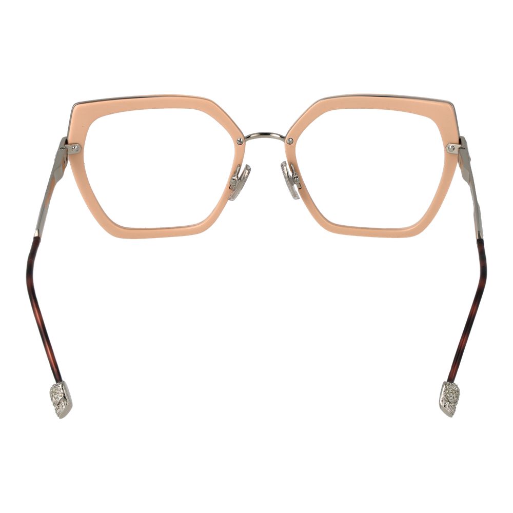 Philipp Plein Rosa Metall- und Kunststoffbrille (Gestelle)