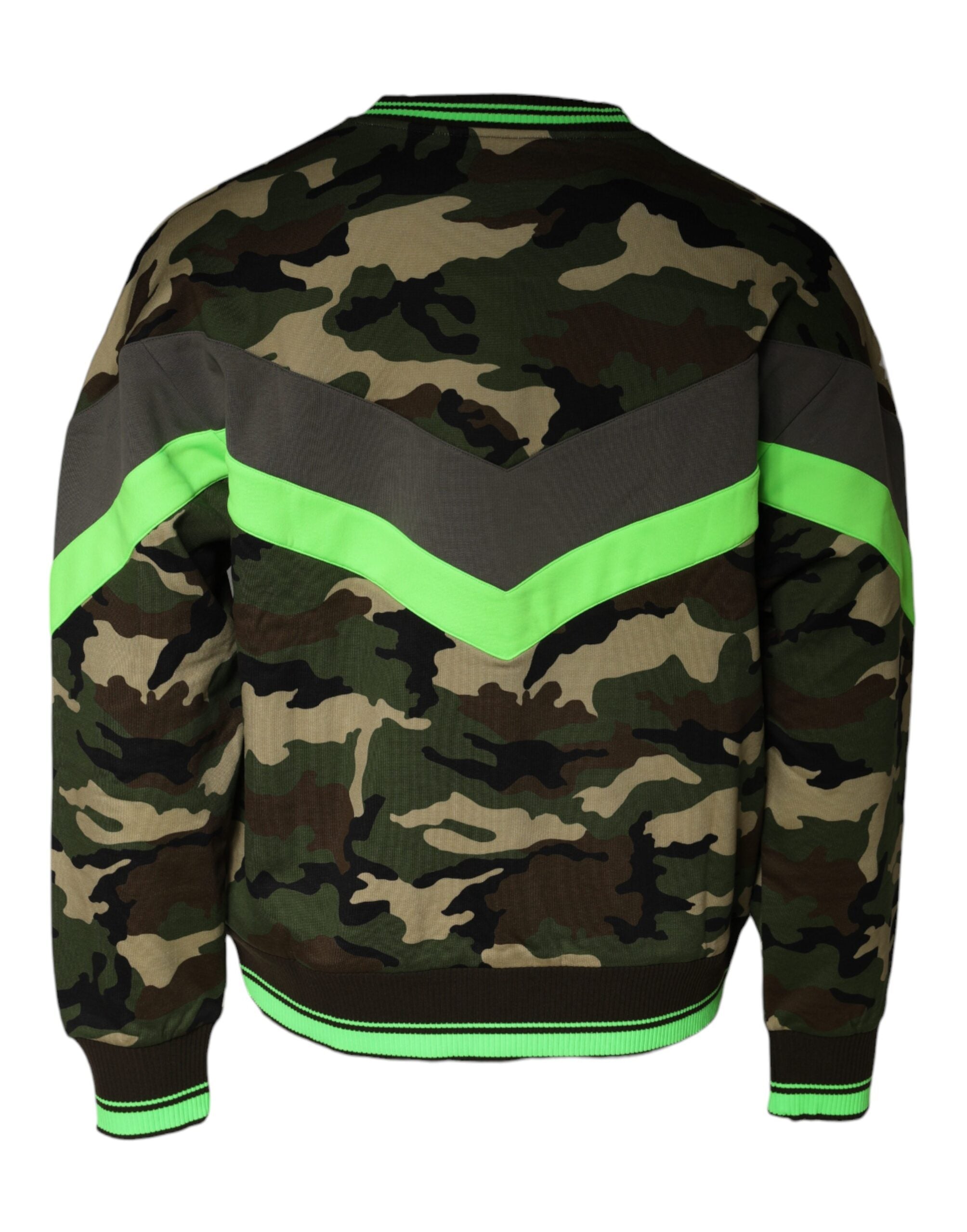 Dolce & Gabbana Mehrfarbiger Camouflage-Sweatshirt-Pullover