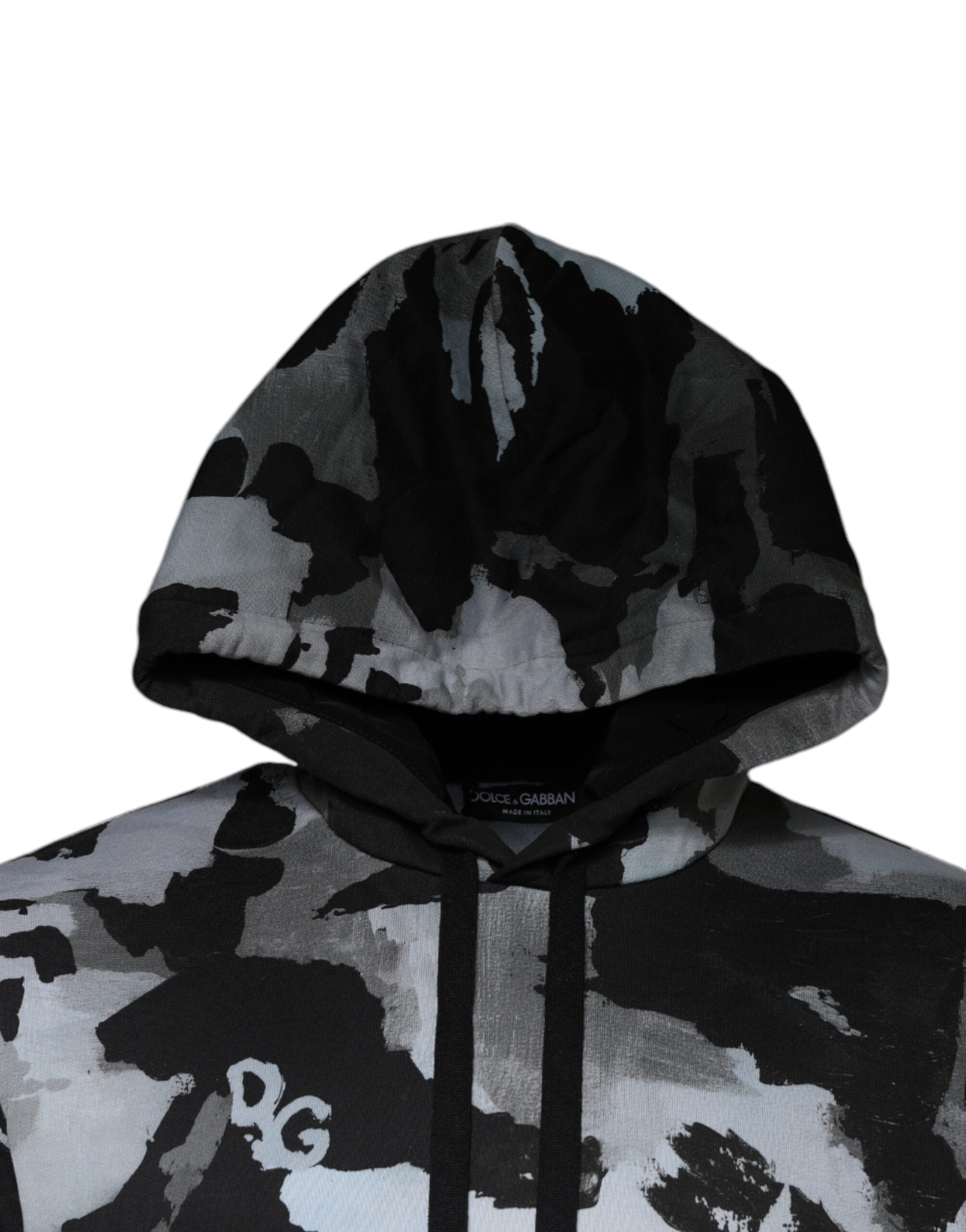 Dolce & Gabbana Mehrfarbiger Kapuzenpullover im Camouflage-Look für Herren