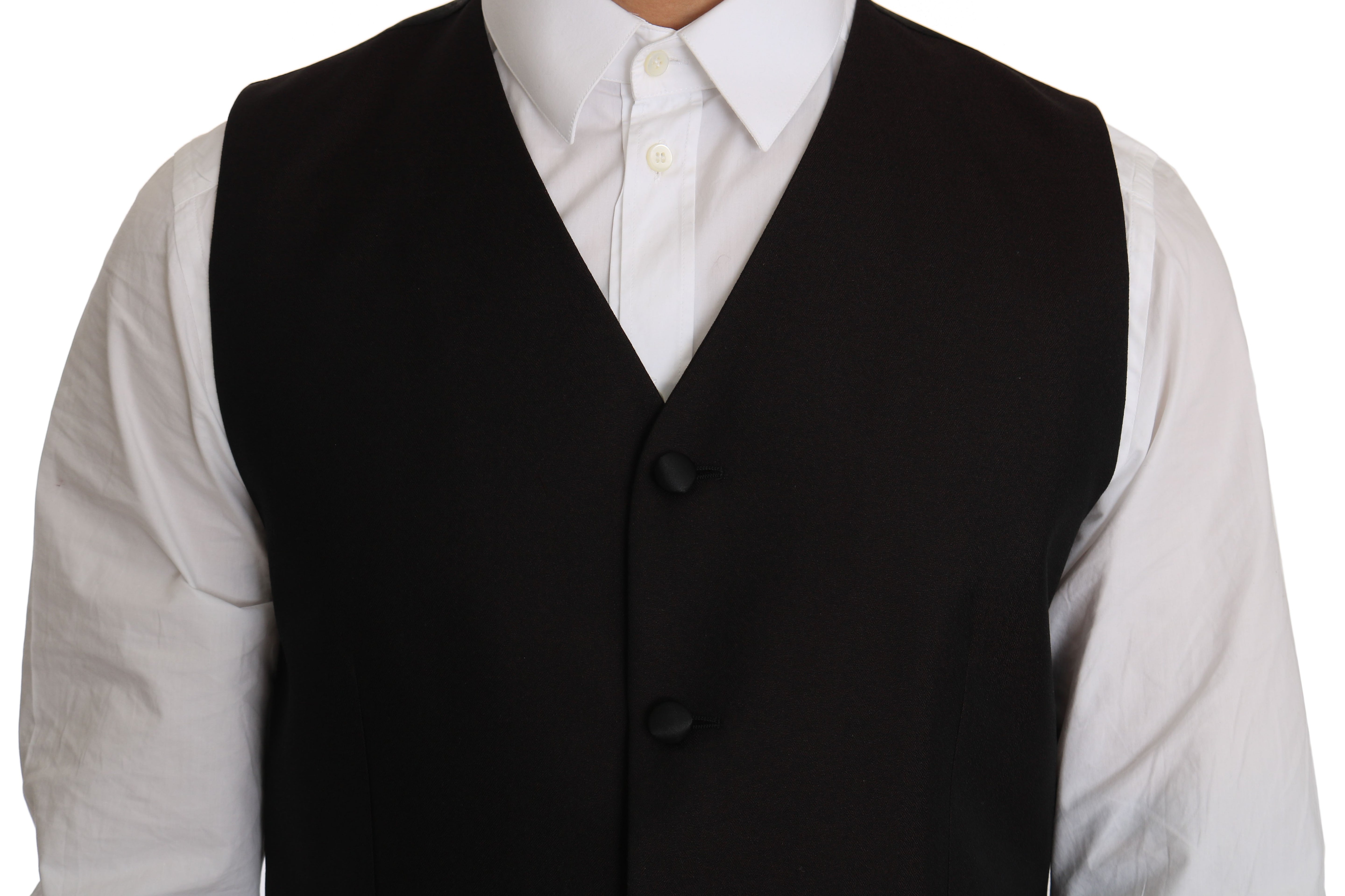 Dolce & Gabbana Schwarze Seidenweste