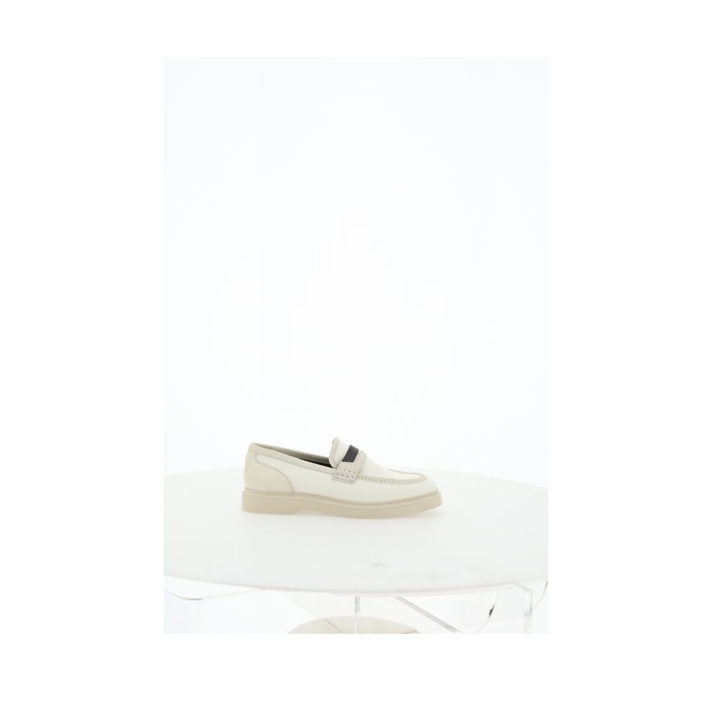 Brunello Cucinelli Beige Loafer Schuhe